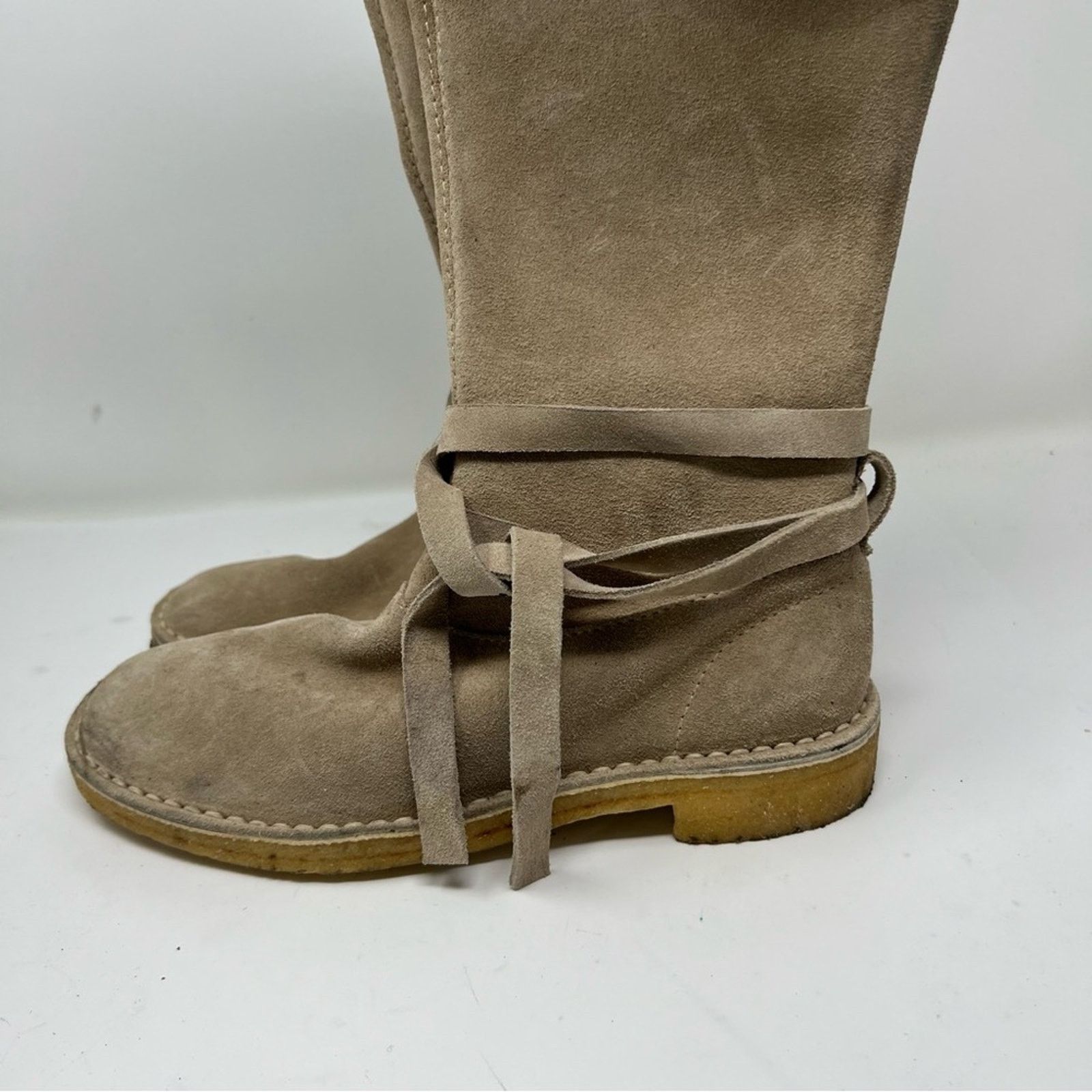 Kate Spade Kate Spade Leather Suede Tie Ankle Boots sz 8.5 Size US 8.5 / IT 38.5 - 4 Thumbnail
