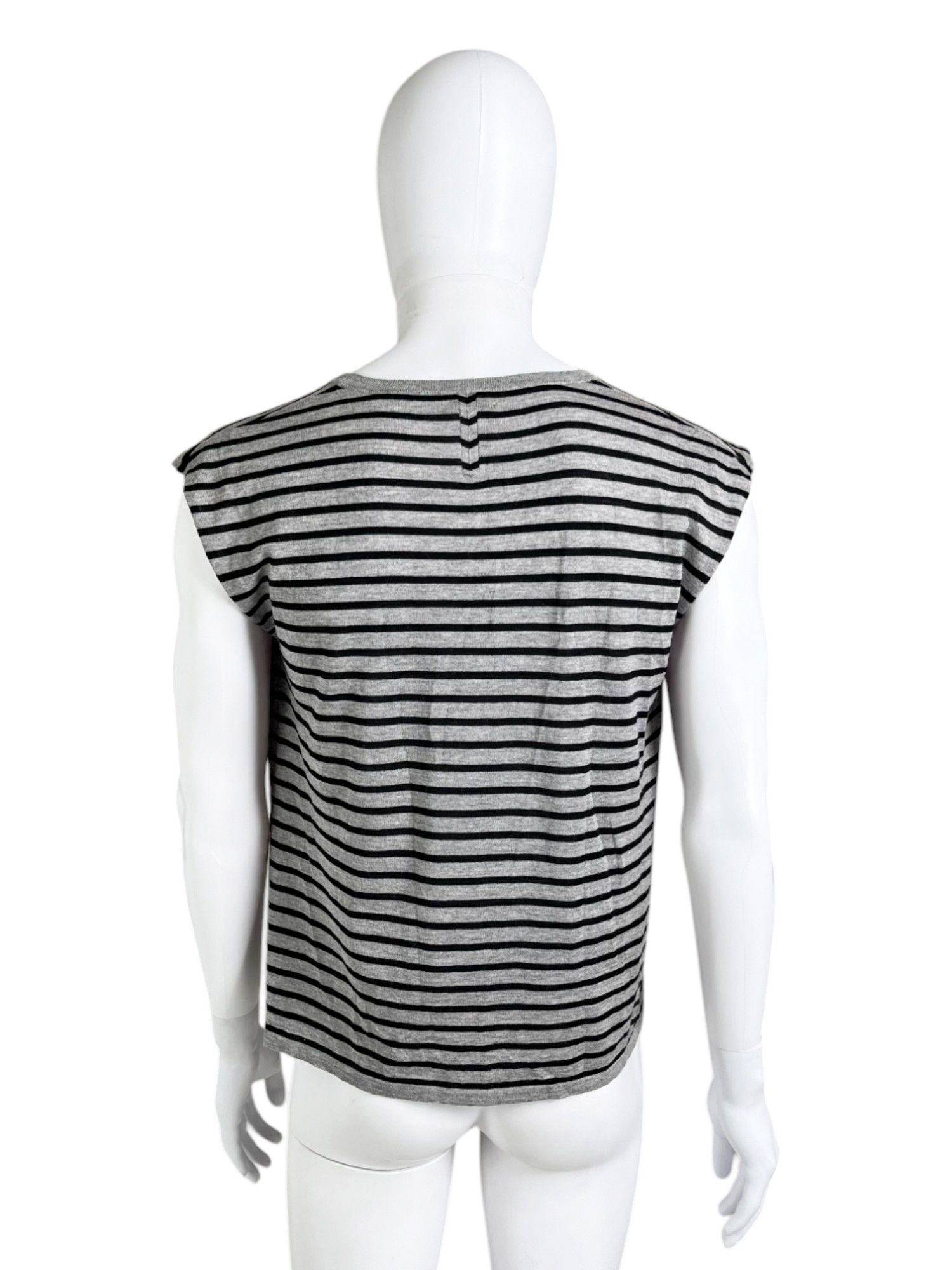 Saint Laurent Paris by Hedi Slimane S/S 2014 Sleeveles Striped Tank Top Size US M / EU 48-50 / 2 - 3 Thumbnail