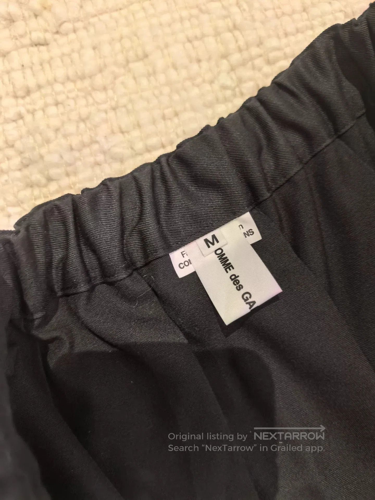 Comme des Garcons CDG Elastic Waist Wool Pleated Skirt. Size 37" - 2 Thumbnail