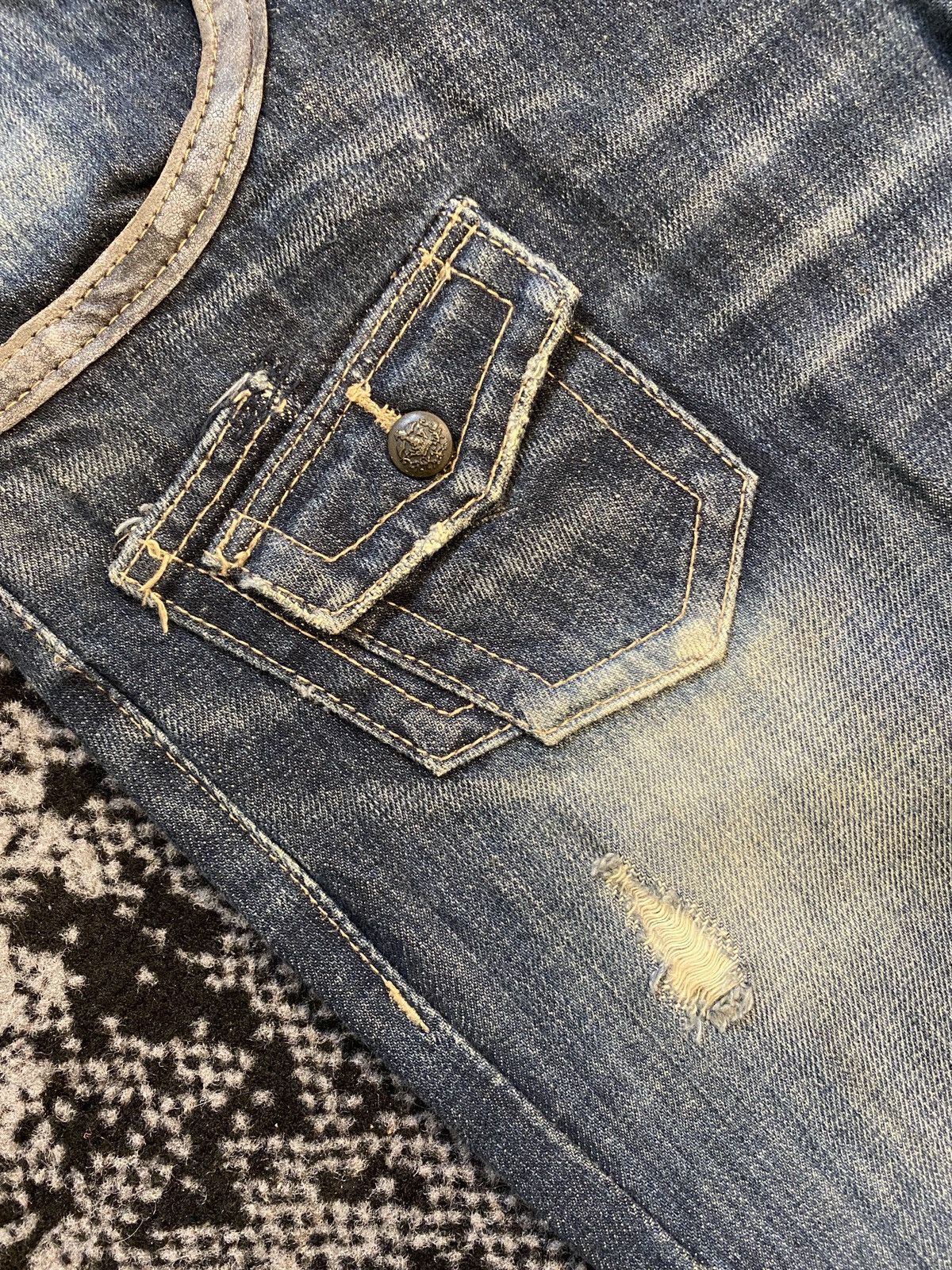 Japanese Brand Fuga Denim Zip Vintage Denim Jeans Size US 34 / EU 50 - 4 Thumbnail