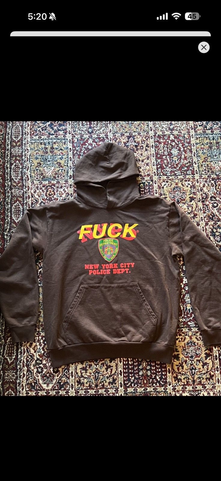 (B).Stroy (B). Stroy Fuck NYPD hoodie Size US L / EU 52-54 / 3 - 1 Thumbnail