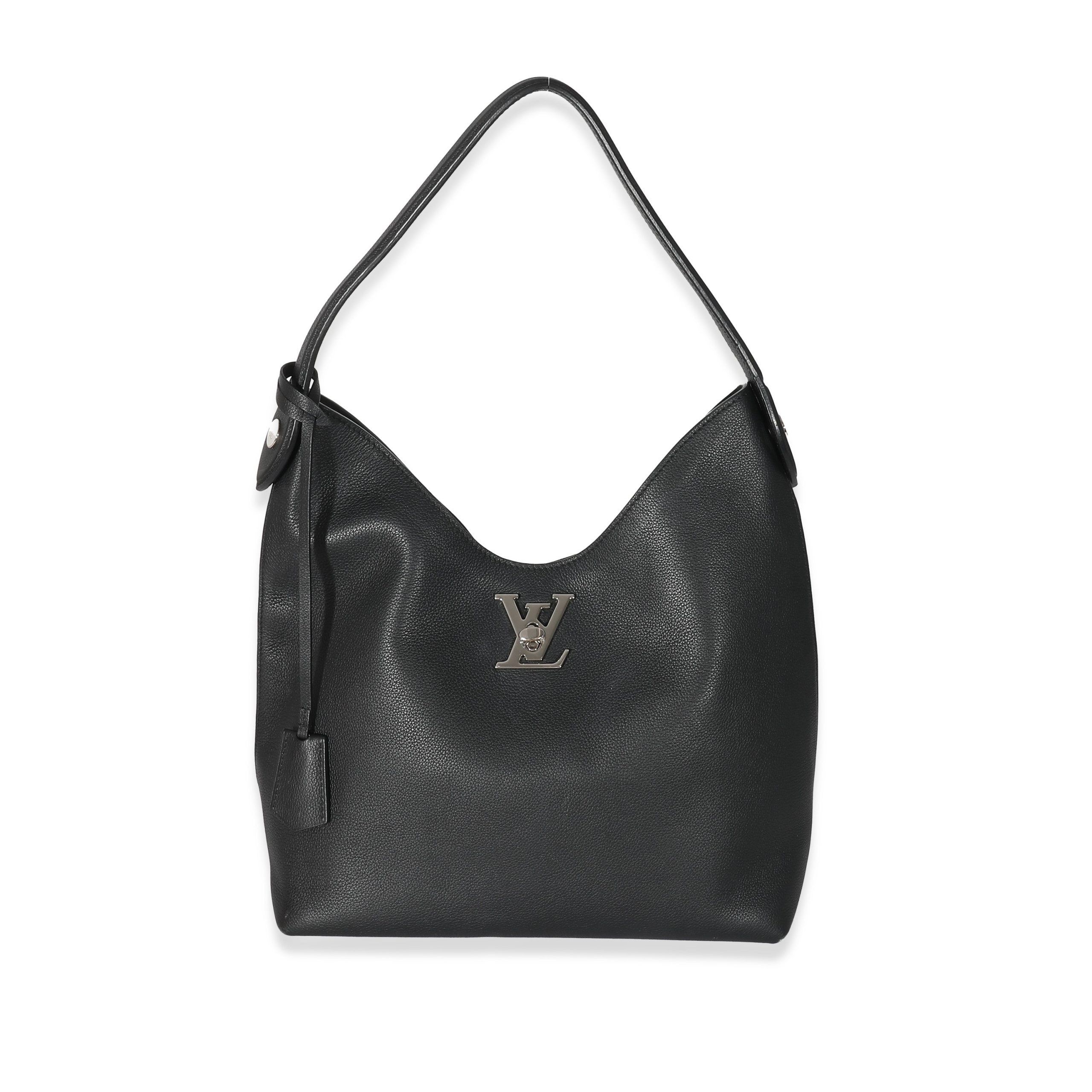 Louis Vuitton Black Calfskin Lockme Hobo