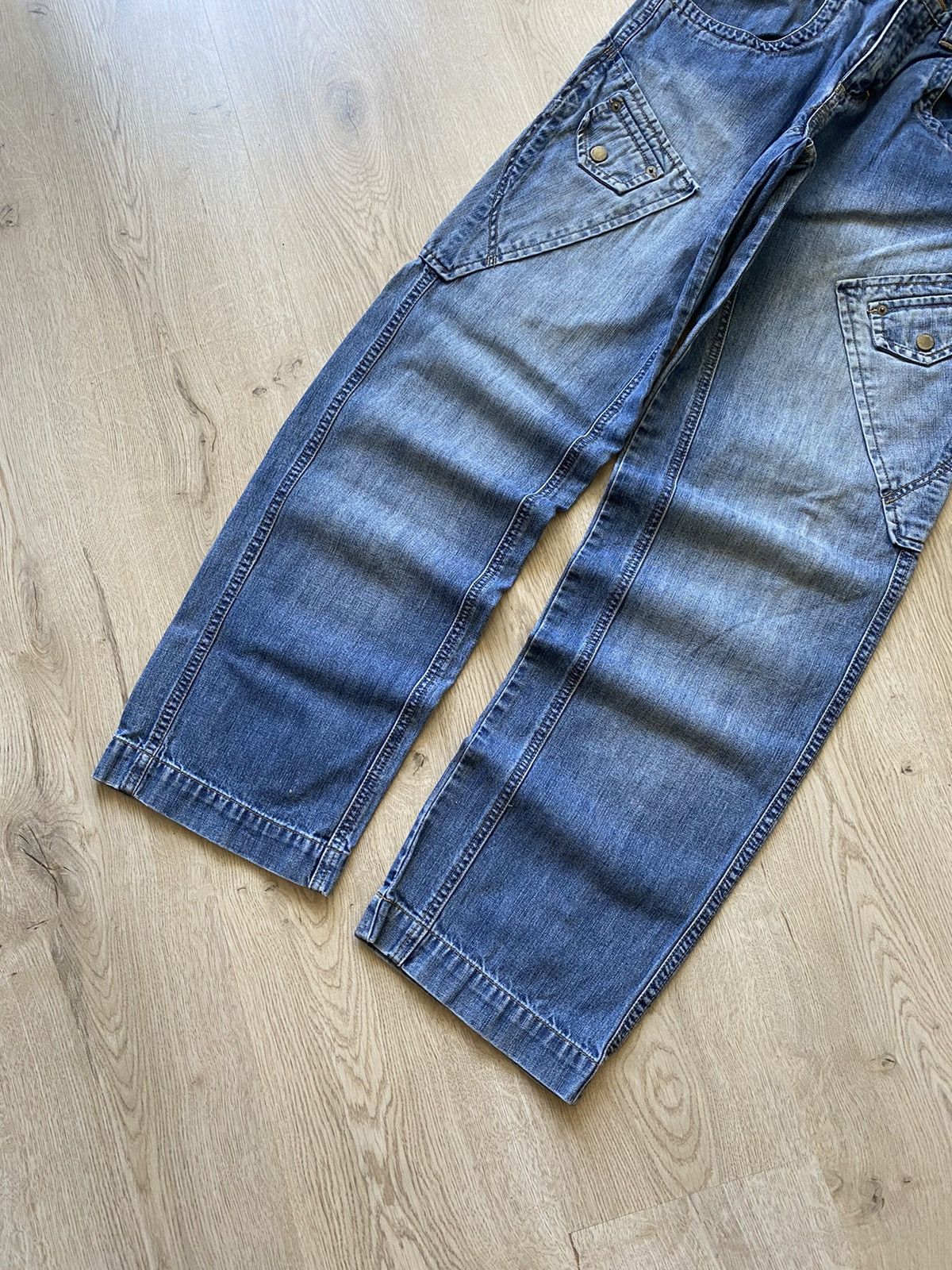 Hysteric Glamour × If Six Was Nine × Vintage Vintage Cargo Jeans Distressed Faded Baggy Japanese hype Y2K Size US 31 - 2 Thumbnail