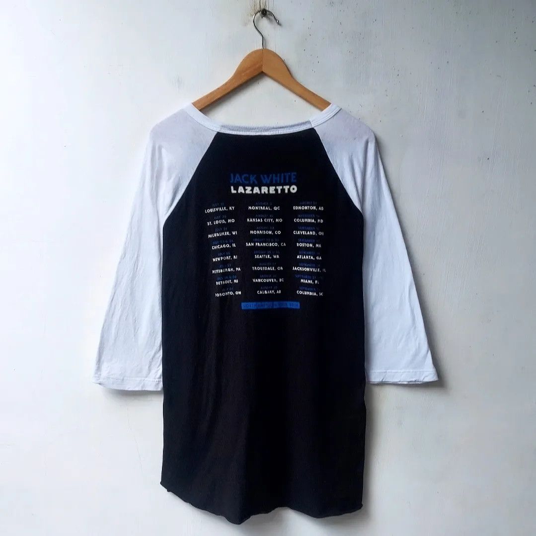 Band Tees Jack White Lazaretto Tour 2014 Raglan Tee Size US XL / EU 56 / 4 - 1 Thumbnail