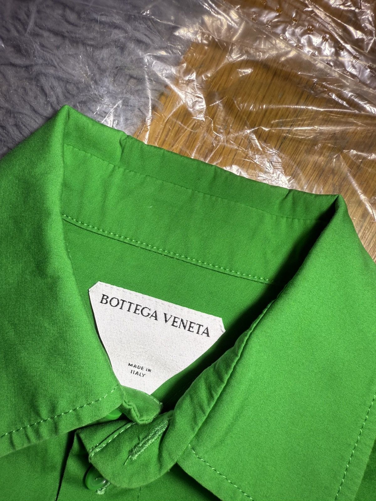 Bottega Veneta BOTTEGA VENETA Compact Poplin Short Sleeve Shirt Size 34 Size XXS / US 00 / IT 34 - 2 Thumbnail