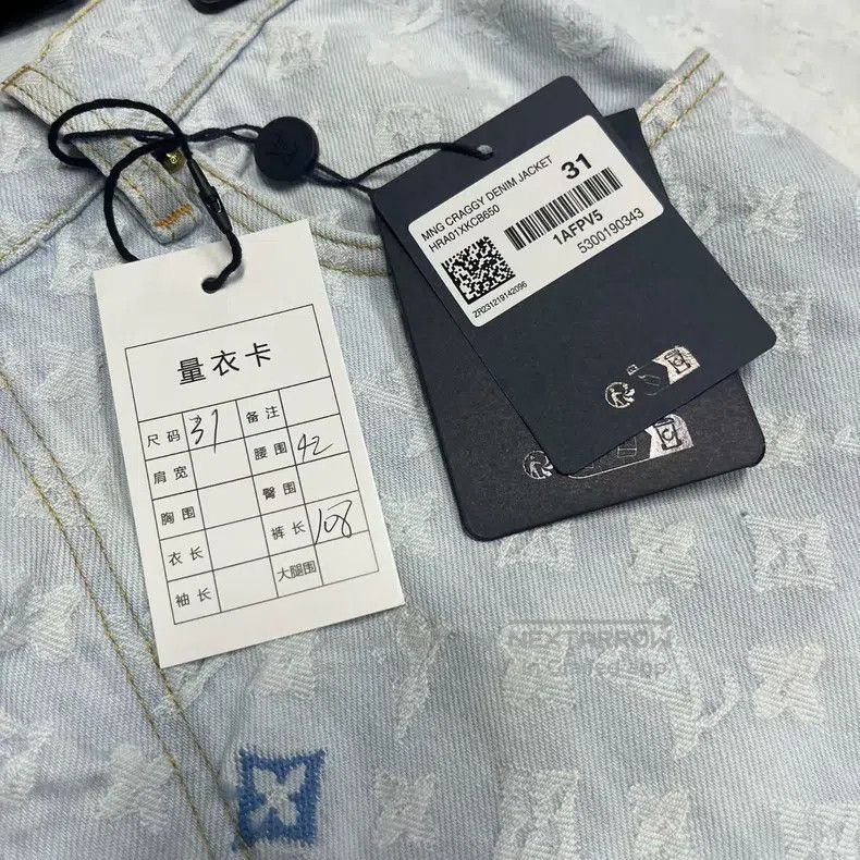 Louis Vuitton Louis Vuitton 24 Blue Logo monogrammed button pocket jeans Size US 31 - 4 Thumbnail