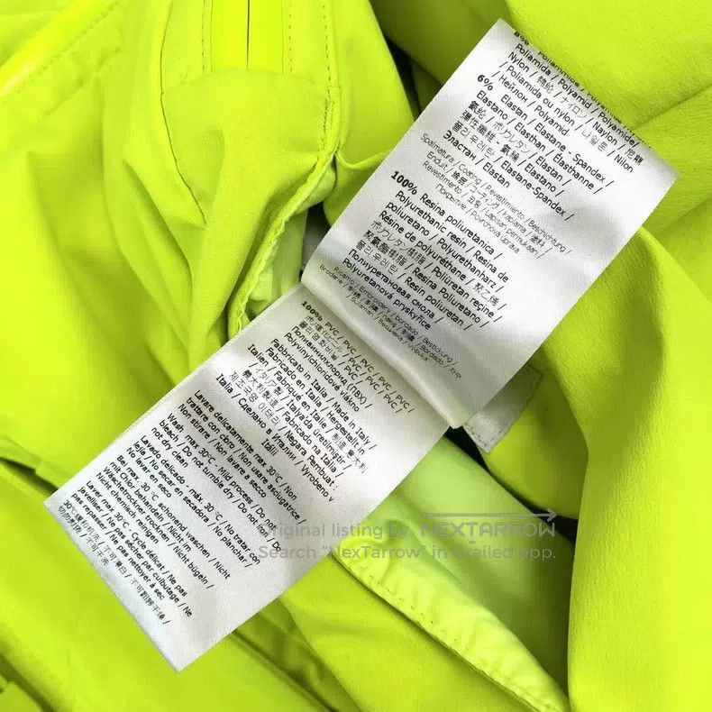 Other Fendi Polyester Fluorescent Yellow Back Letter Logo Windbr Size 4XL / US 24-26 - 5 Thumbnail