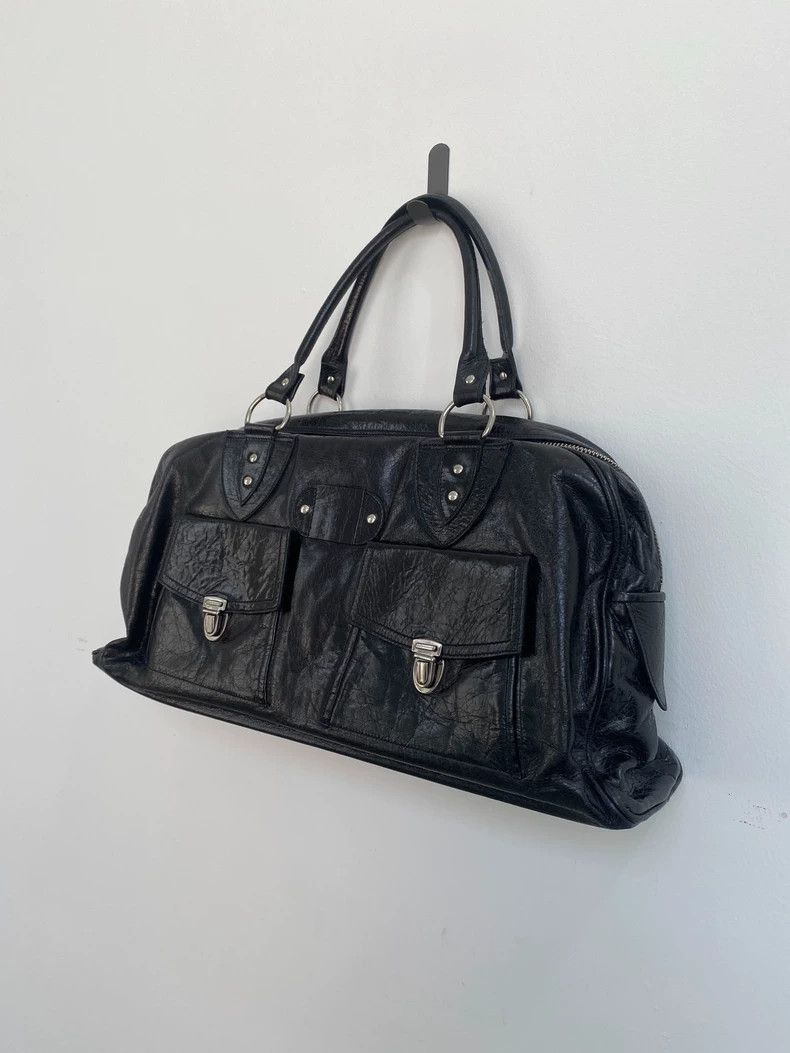 Ann demeulemeester pleated travel bag