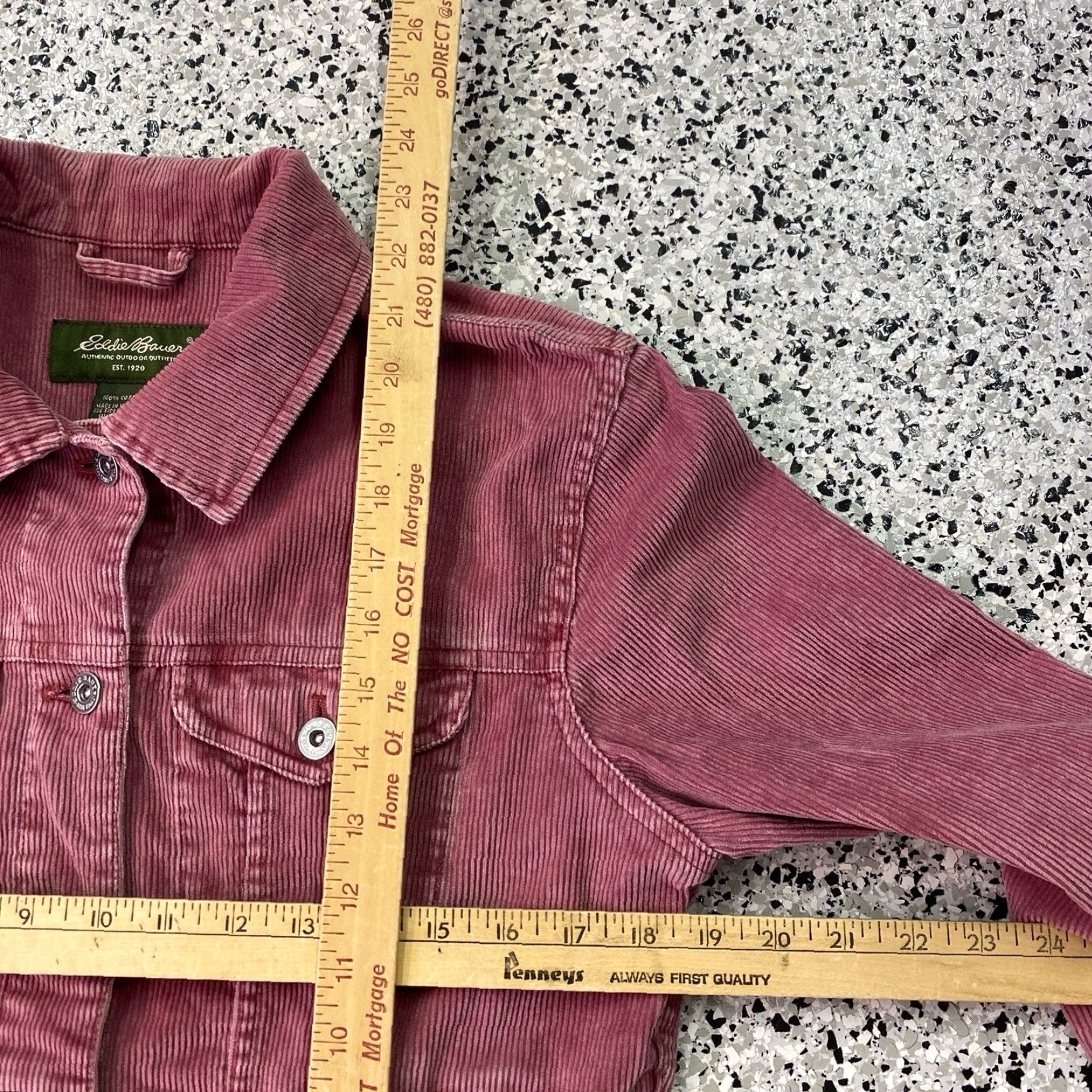Eddie Bauer Eddie Bauer Pink Corduroy Jacket Women’s Medium Cotton Button Front VTG Size M / US 6-8 / IT 42-44 - 4 Thumbnail