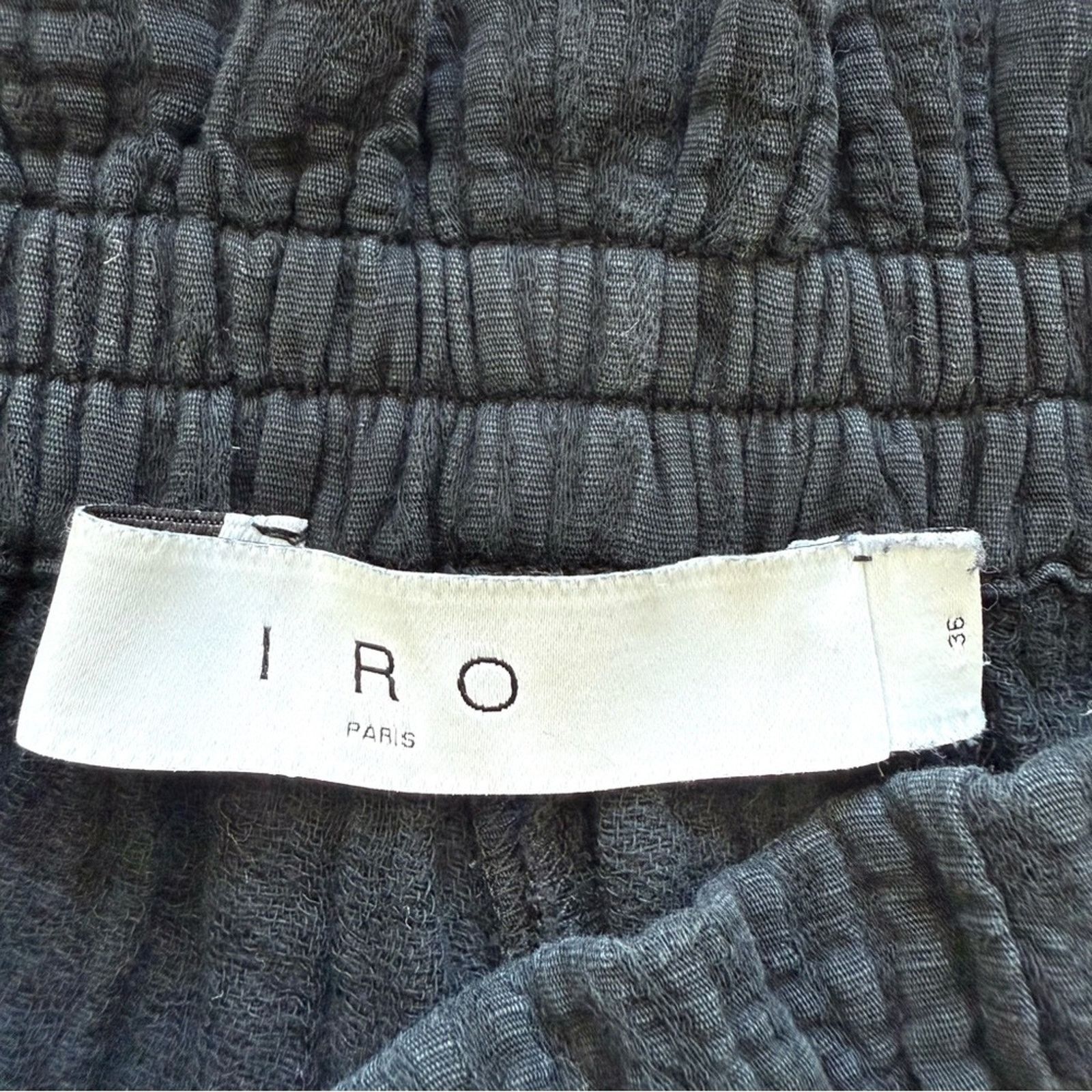 Iro IRO women linen black shorts size 36 FR or 6 US Size 28" / US 6 / IT 42 - 5 Thumbnail