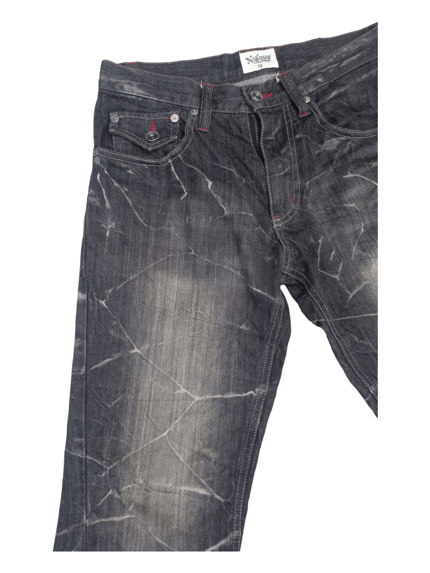 Seditionaries Vintage Nylaus Seditionaries Whiskered Wing Flared Jeans Size US 30 / EU 46 - 5 Thumbnail