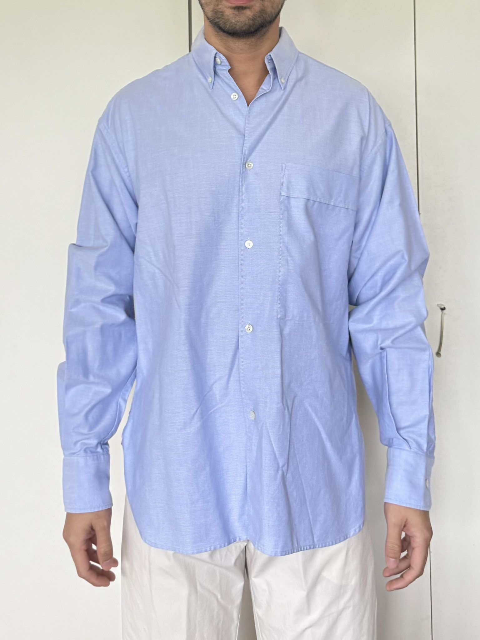 Studio Nicholson Relaxed Oversized Blue Oxford Size US S / EU 44-46 / 1 - 1 Thumbnail