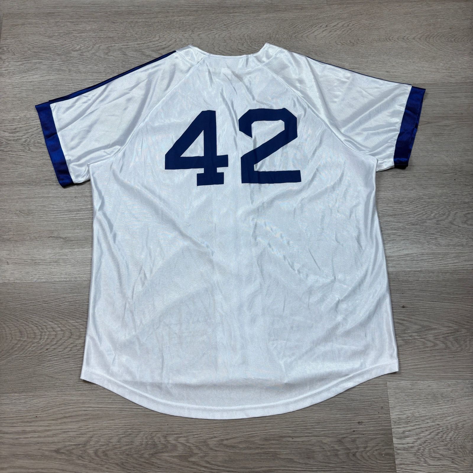 MLB Stadium Giveaway Dodgers Jackie Robinson 42 Jersey XL Size US XL / EU 56 / 4 - 4 Thumbnail