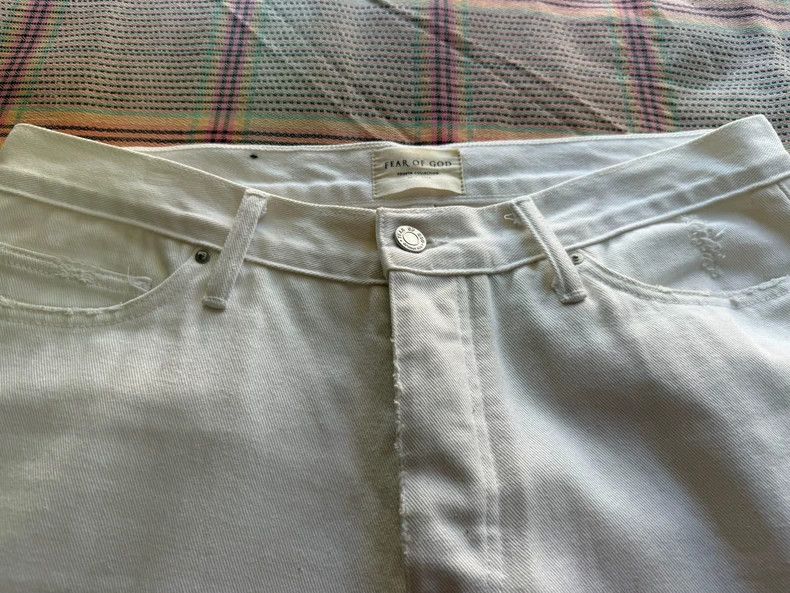 Fear of God Fear of God Co-branded white jeans Size US 34 / EU 50 - 4 Thumbnail