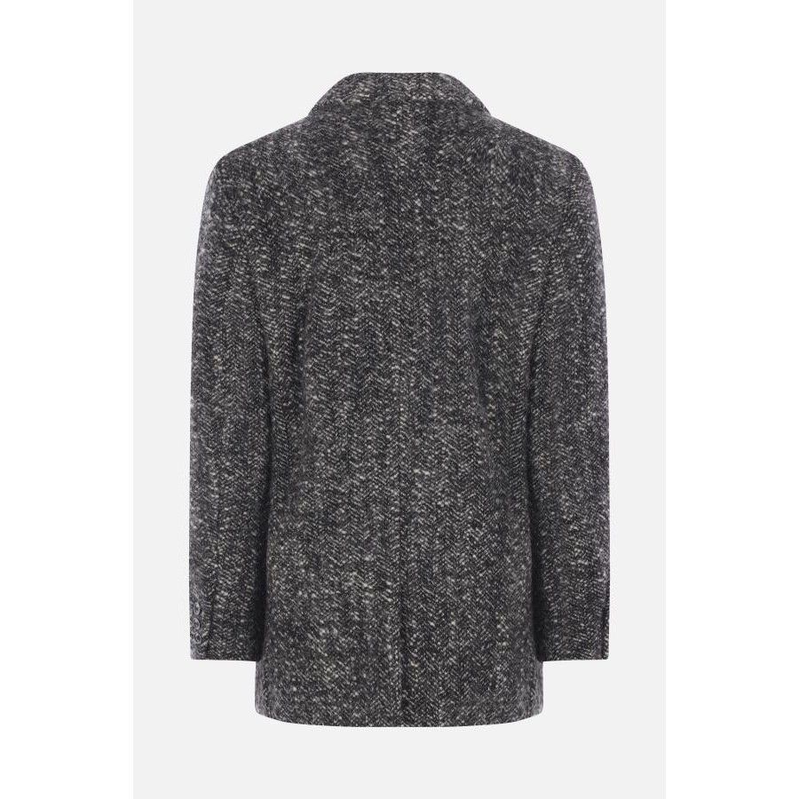 Isabel Marant ISABEL MARANT Ezzia Gray Wool Blend Double-Breasted Jacket N Size M / US 6-8 / IT 42-44 - 2 Thumbnail