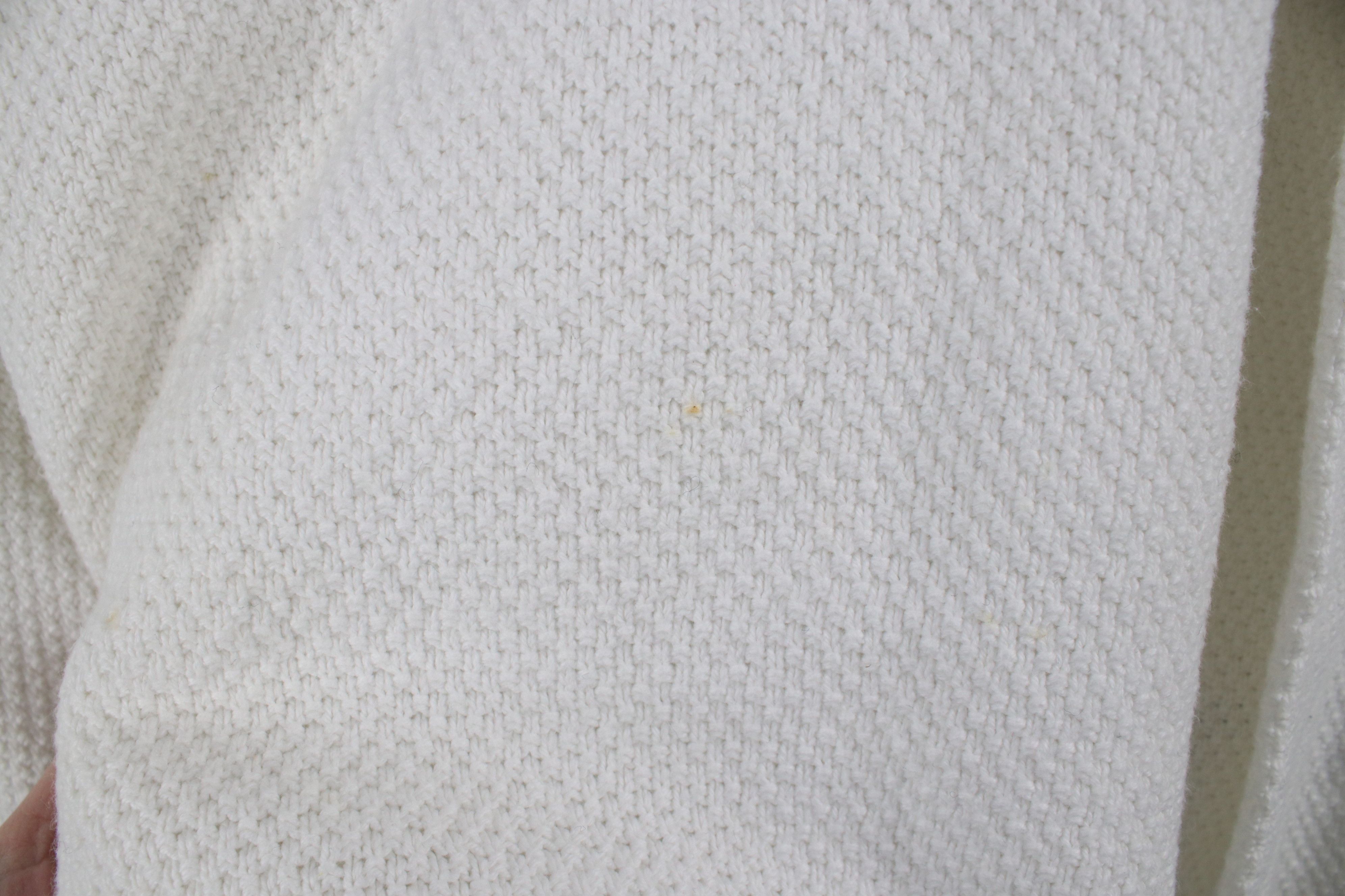 Vintage Vintage 90s Streetwear Cotton Textured Knit Sweater USA Size US XXL / EU 58 / 5 - 4 Thumbnail