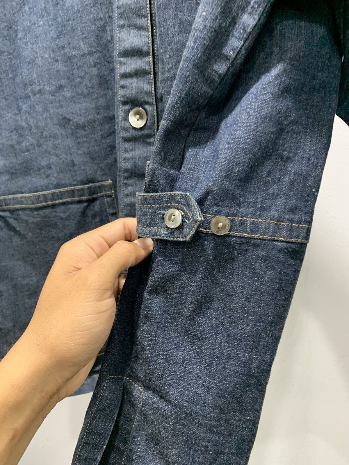 Designer × Japanese Brand × Vintage Vintage Denim Jacket Cardigan by Harpers Bigot Size US M / EU 48-50 / 2 - 6 Thumbnail