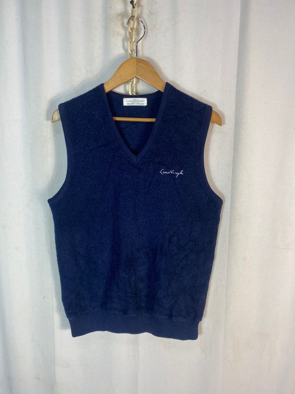 Japanese Brand × Lindbergh Vintage Lindbergh knit sleeveless shirt Size US S / EU 44-46 / 1 - 1 Thumbnail