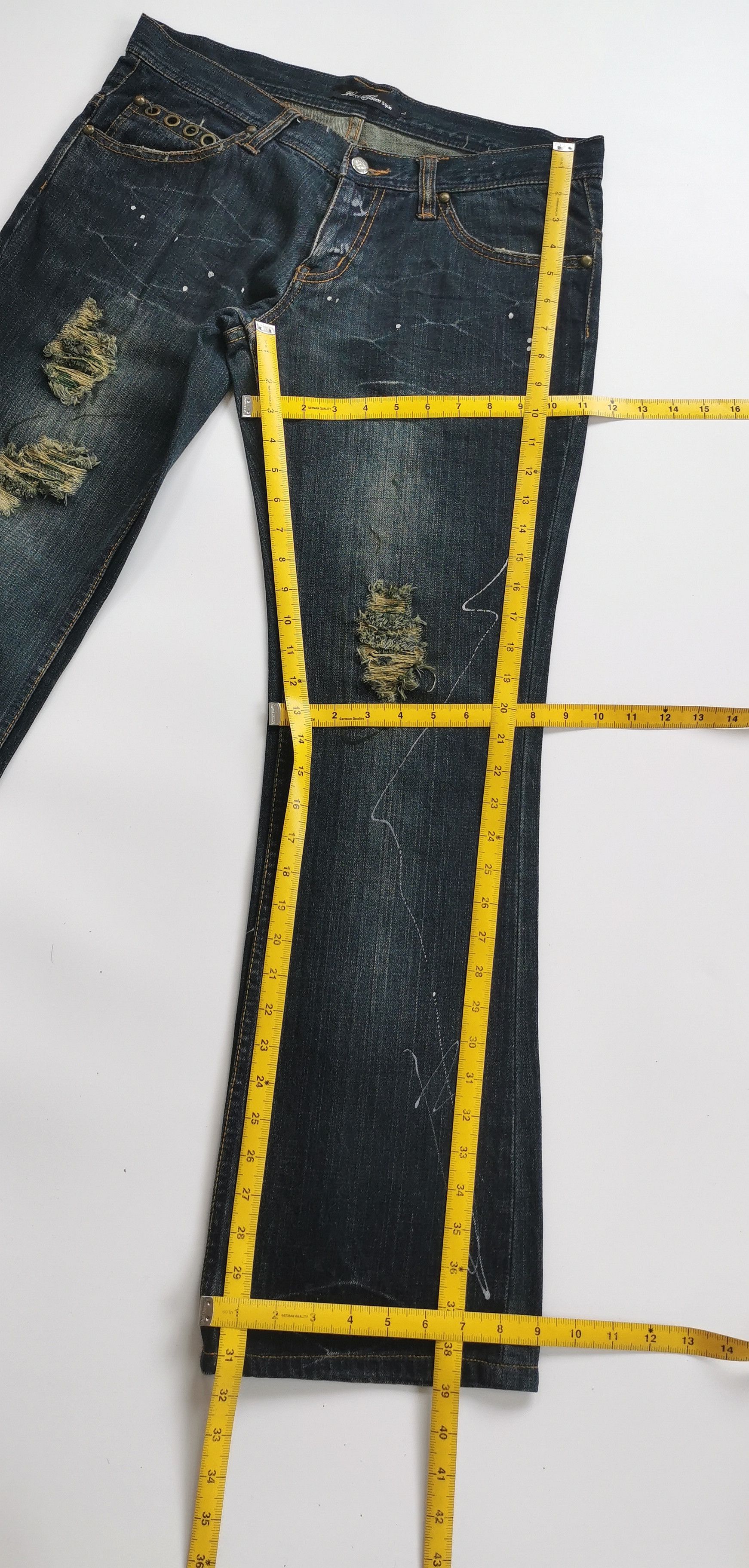 Tornado Mart Avantgarde Root Three Style Flare Jeans Likely Tornado Mart Size US 33 - 11 Thumbnail