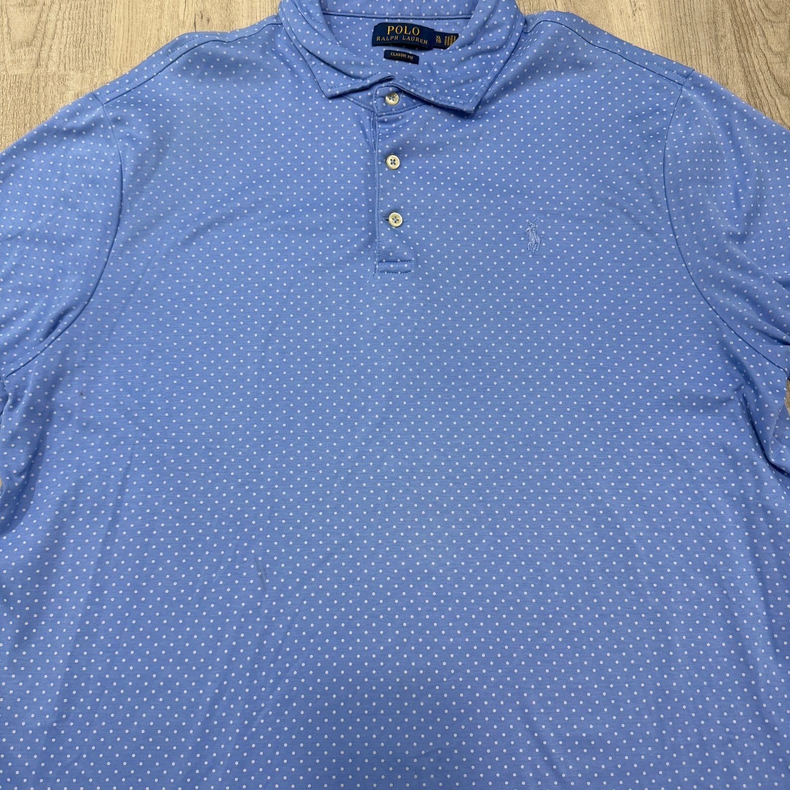 Polo Ralph Lauren Polo Ralph Lauren Classic Fit Shirt Extra Large Polka Dot Size US XL / EU 56 / 4 - 2 Thumbnail