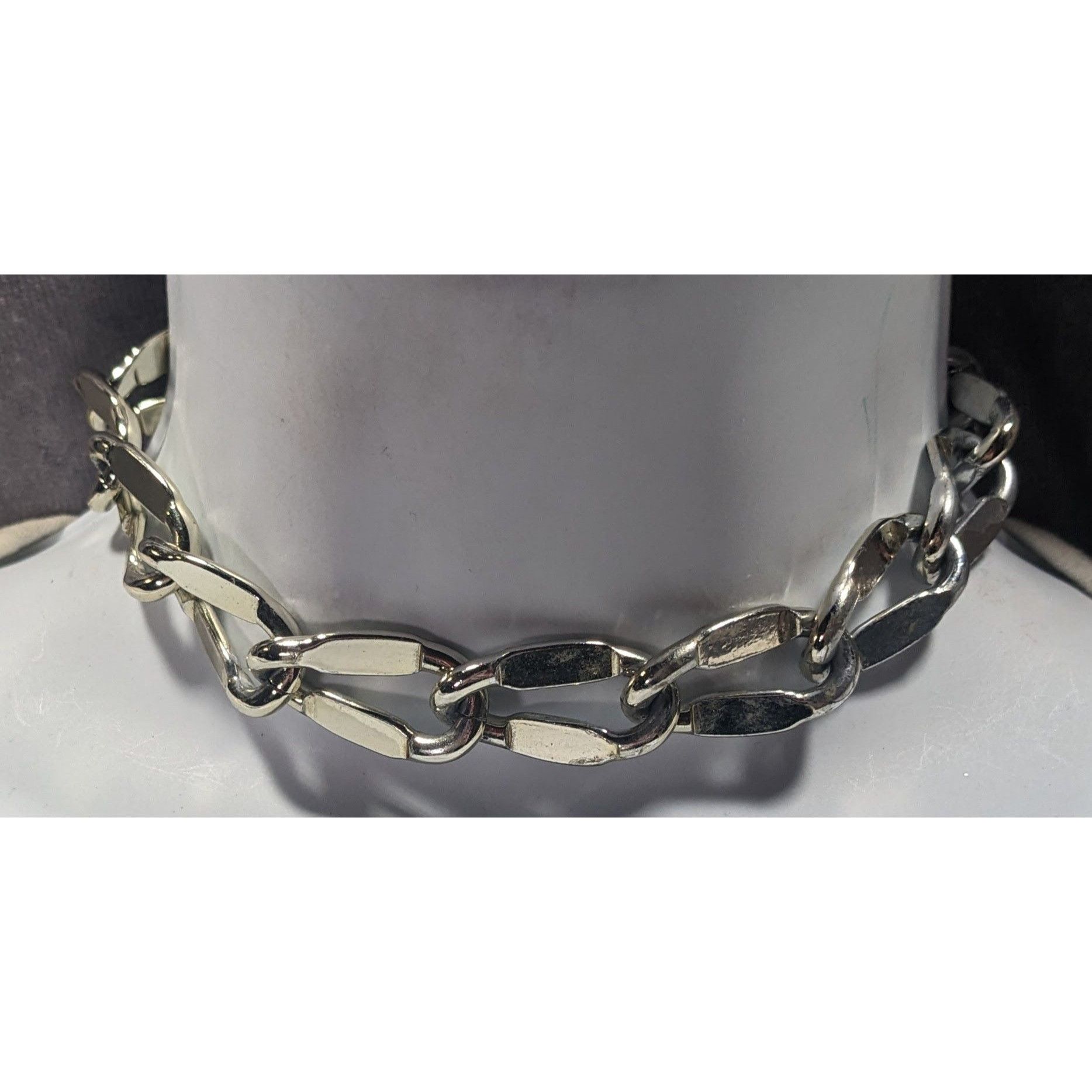 Other Chunky Silver/Gold Tone Chain Choker Necklace Size ONE SIZE - 1 Thumbnail
