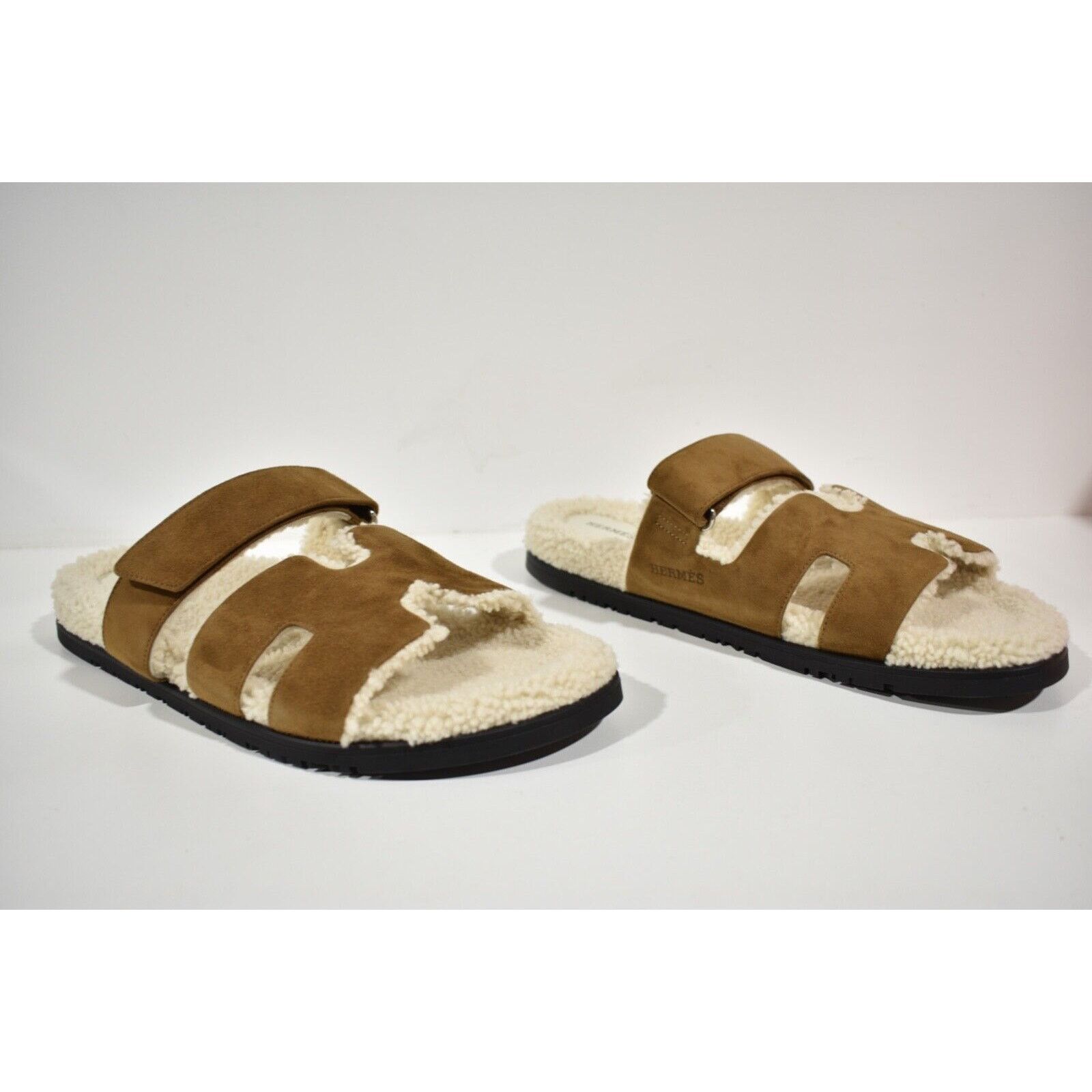 Hermes Hermes Chypre Sandal Mens Suede Fur Slip On Flat 43 10 Size US 10 / EU 43 - 3 Thumbnail