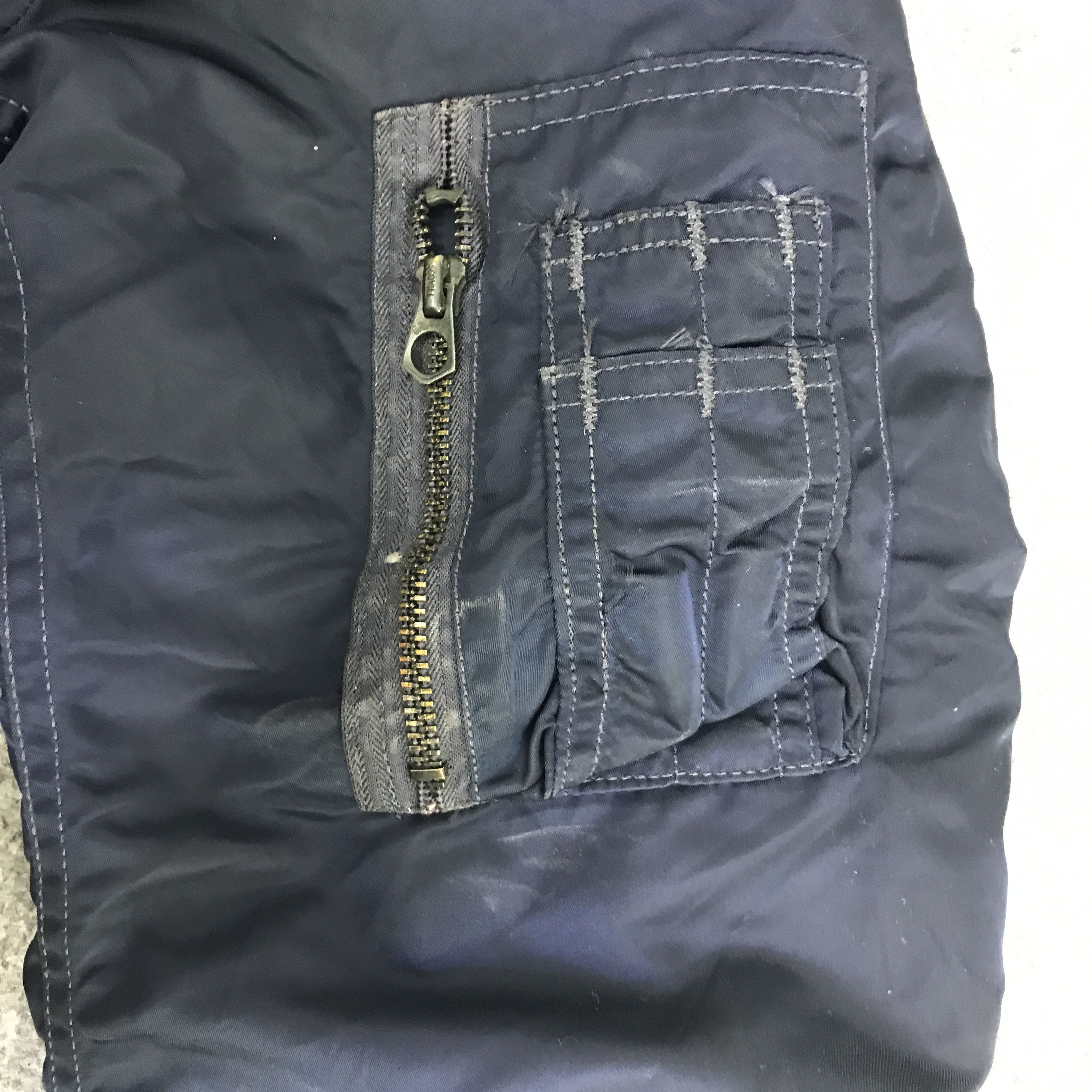 Alpha Industries VTG 1968 ALPHA INDUSTRIES BOMBERS NAVY JACKET K78B7 Size US L / EU 52-54 / 3 - 10 Thumbnail