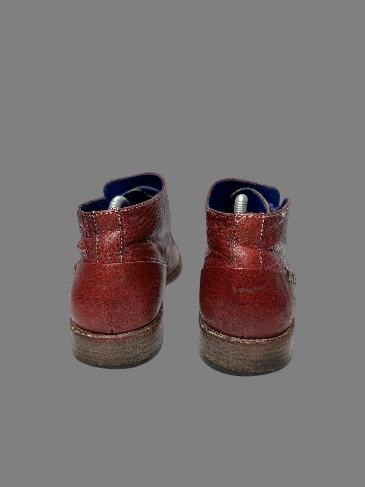 If Six Was Nine Vintage Holy Haferl Leather Red Shoes Alpine Style Rare Size US 9 / EU 42 - 7 Thumbnail