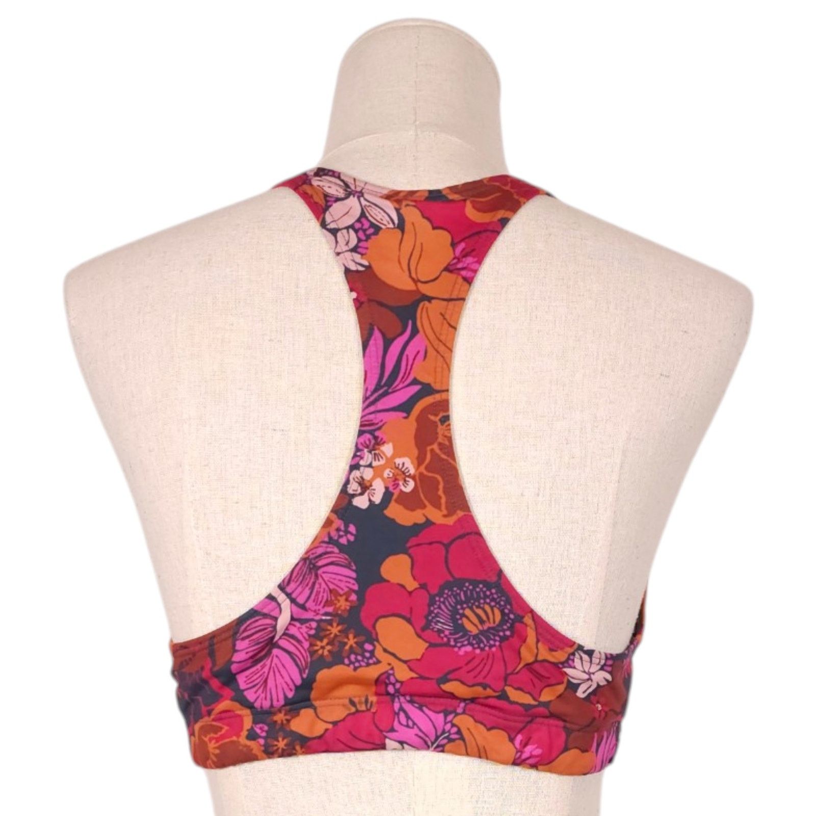 Free People FP Movement Free Love Floral Sports Bra Sz Small Size ONE SIZE - 3 Thumbnail