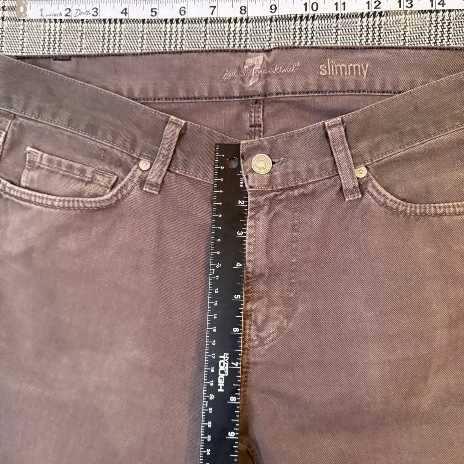 7 For All Mankind 7 For All Mankind Men's Slimmy Jeans Brown Slim Fit Size 34 Size US 34 / EU 50 - 5 Thumbnail