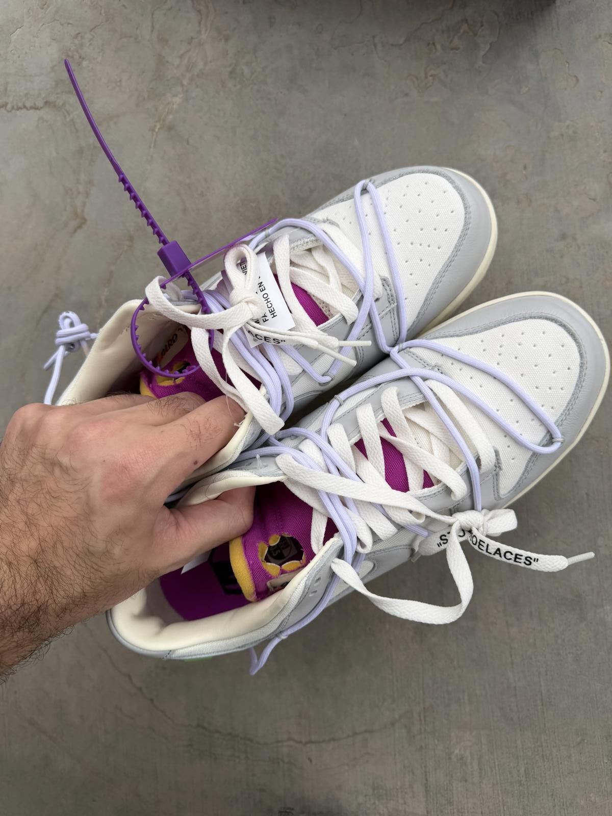 Nike Nike Dunk Low Off-White Lot 3 Size 10.5M DS OG All Size US 10.5 / EU 43-44 - 4 Thumbnail