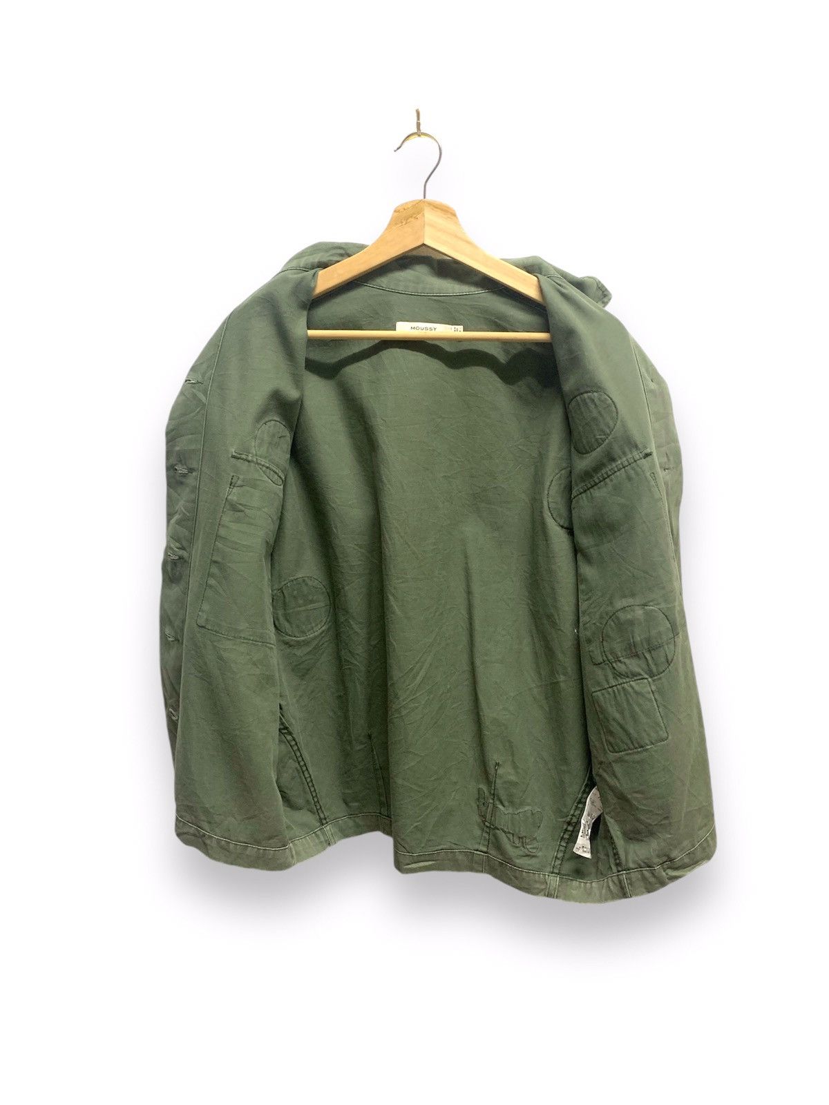 Japanese Brand MOUSSY Jacket Green Army Patches Size US XL / EU 56 / 4 - 10 Thumbnail