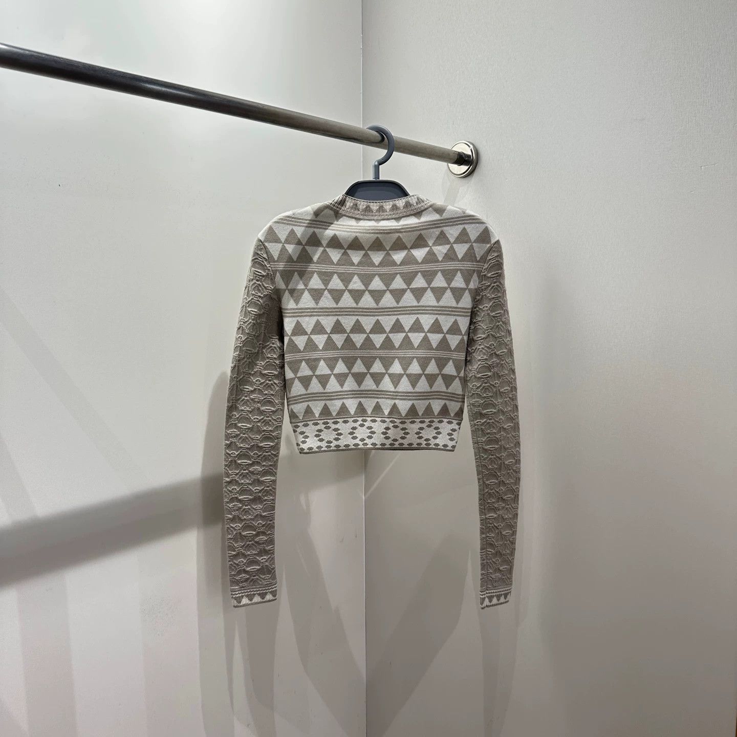 Hermes Hermès mar340 geometric jacquard sweater 34 Size XS / US 0-2 / IT 36-38 - 2 Thumbnail