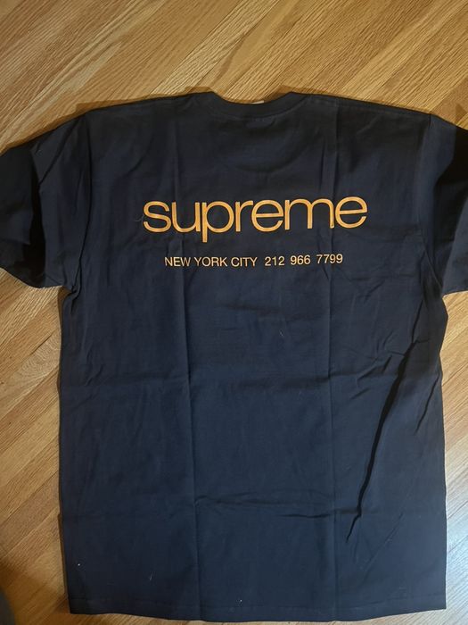 Supreme Supreme - NYC tee - Lg Navy - NEW | Grailed