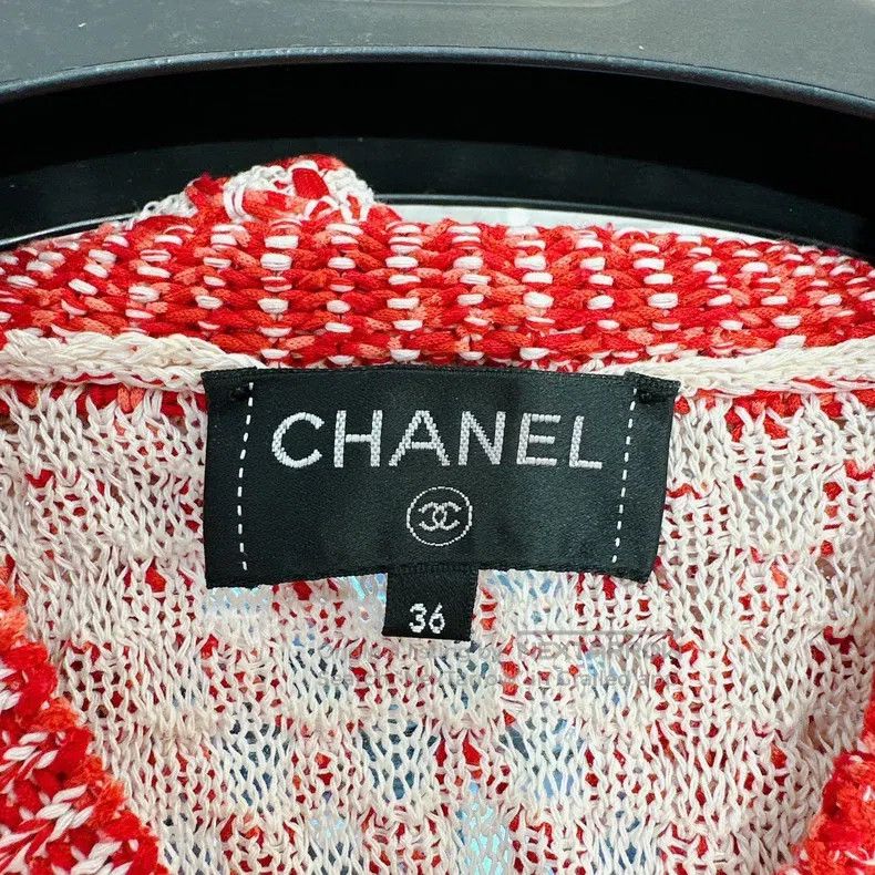 Chanel Chanel 17p red knitted sweater Size XS / US 0-2 / IT 36-38 - 2 Thumbnail