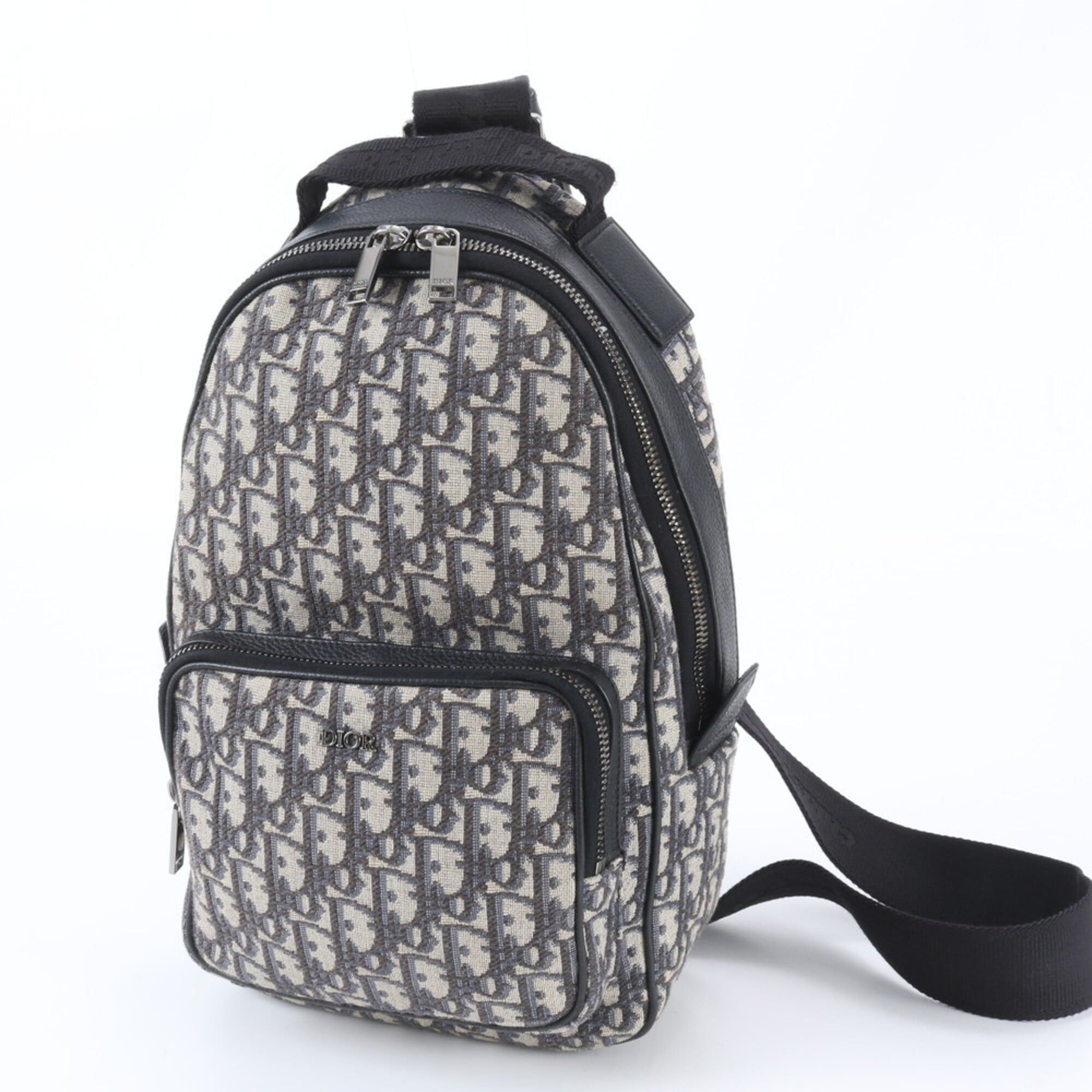 Dior Christian Dior Oblique Sling Bag, Leather, 2-Way Body Crossbody Shoulder Men's Size ONE SIZE - 1 Thumbnail