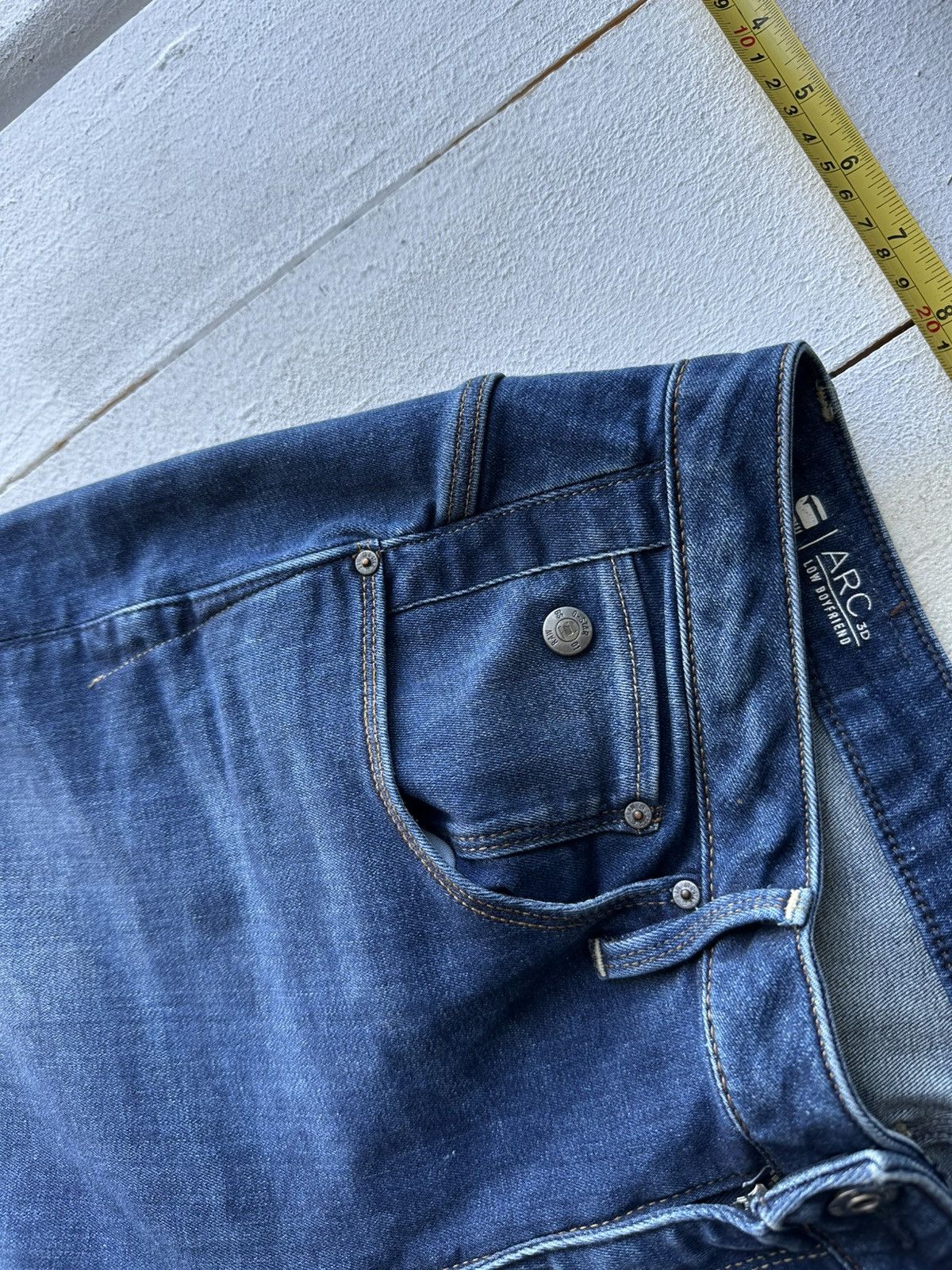 G-Star 🚨PUNK G STAR OPIUM 96 BLUE MENS JEANS Y2k BIKER Size US 28 / EU 44 - 3 Thumbnail
