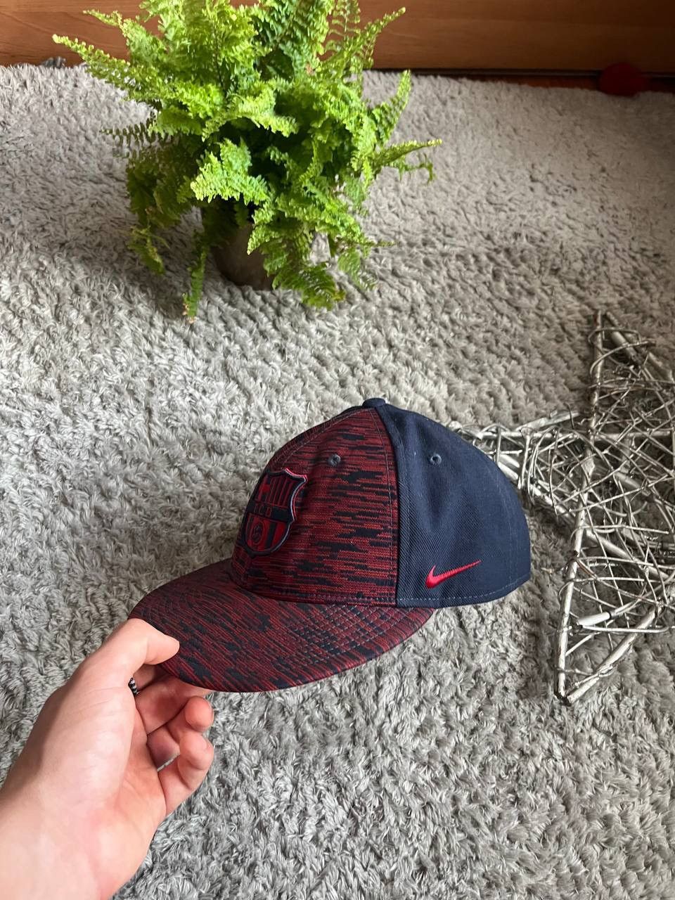Nike × Vintage Cap Nike F.C. Barcelona Streetwear Vintage Logo Swoosh Size ONE SIZE - 2 Thumbnail