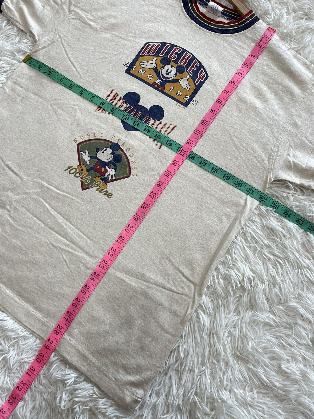 Cartoon Network × Disney × Mickey Mouse 90s Disney Mickey Mouse Ringer Single Stitched Promo Tee Size US L / EU 52-54 / 3 - 9 Thumbnail