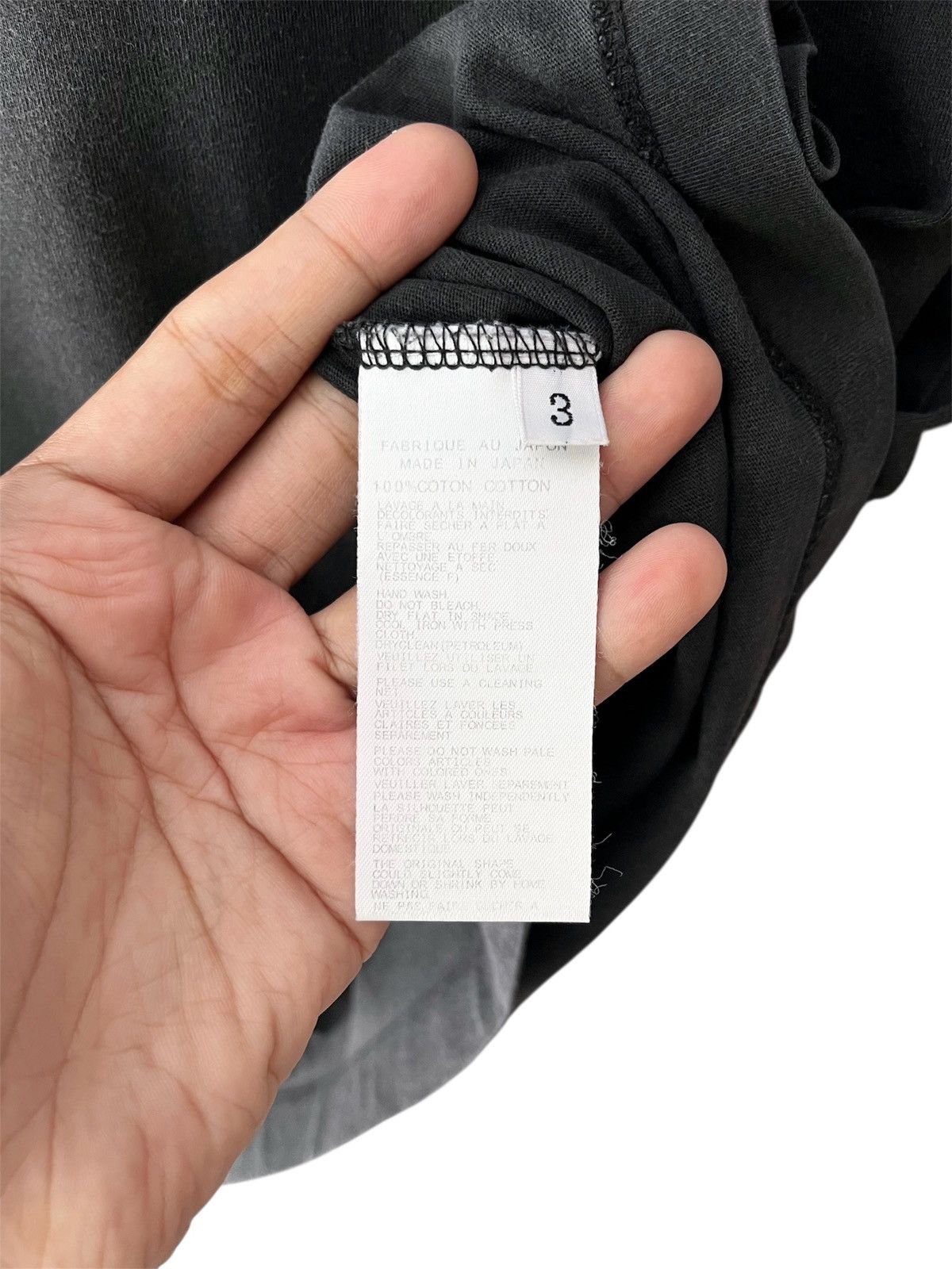 Yohji Yamamoto Yohji Yamamoto Pour Homme Signature Sunfaded Tee Size US L / EU 52-54 / 3 - 7 Thumbnail