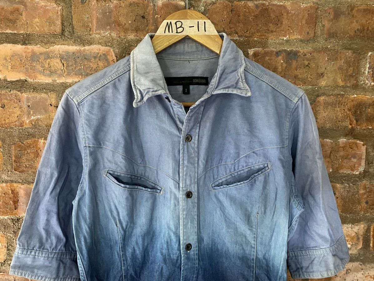 Schlussel 2000s Smile pocket gradian western shirt Size US S / EU 44-46 / 1 - 3 Thumbnail
