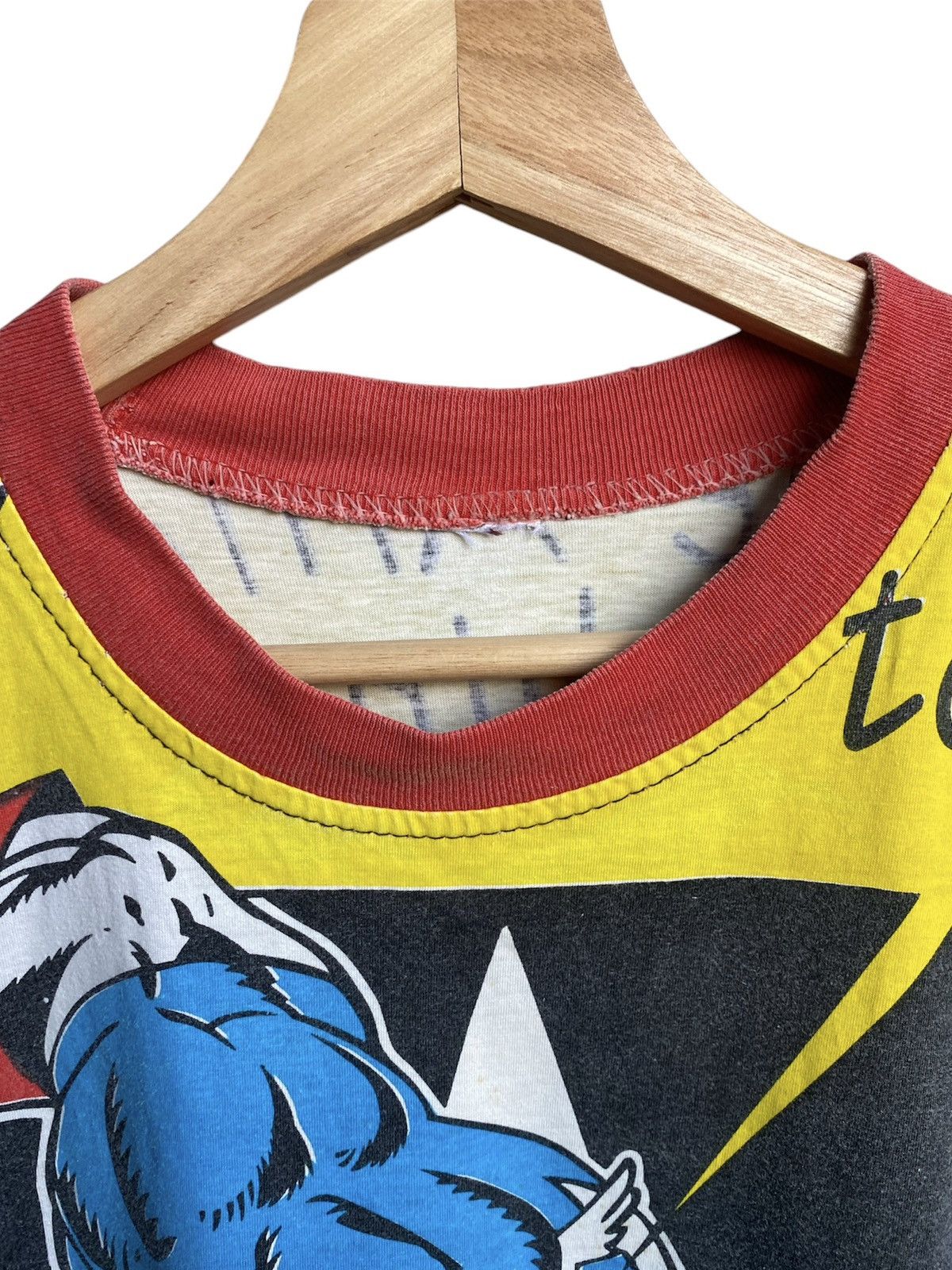 Cartoon Network × Marvel Comics × Vintage 🔥🔥RARE Vintage 90s Captain America AOP Marvel tee Size US L / EU 52-54 / 3 - 3 Thumbnail