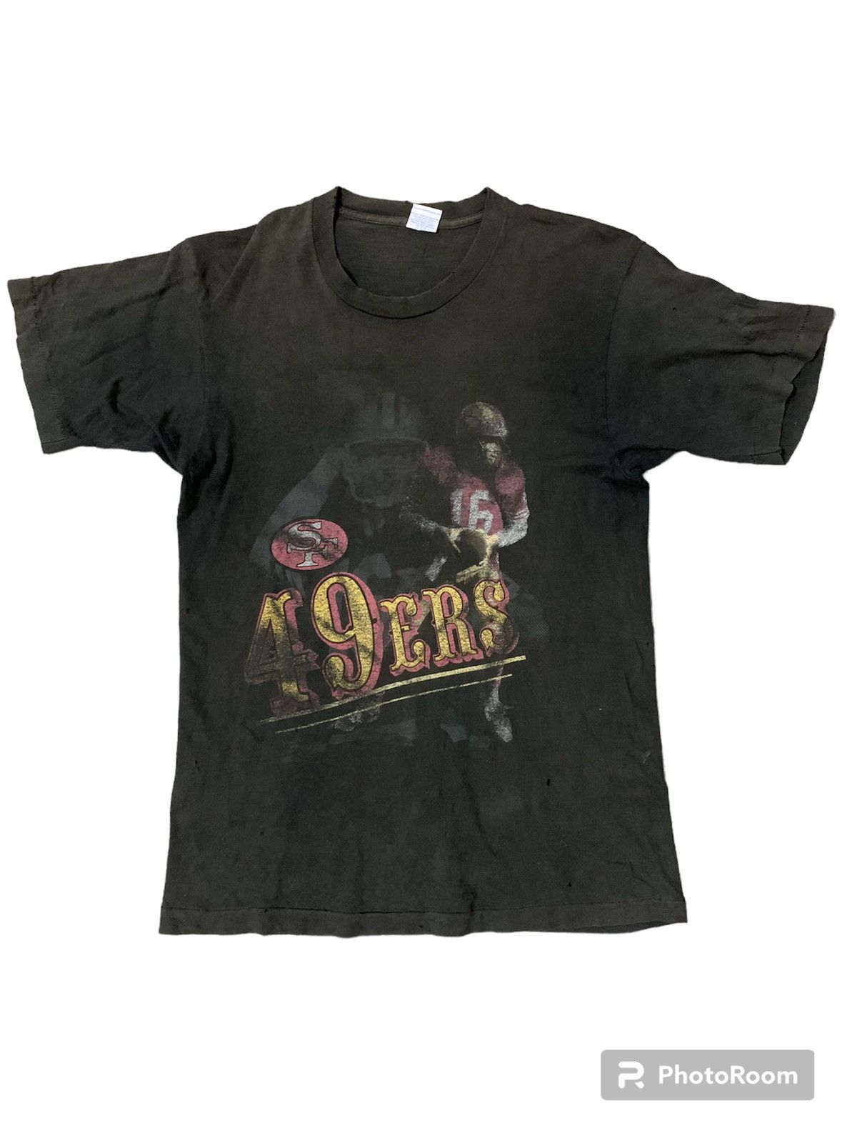 NFL × Salem Sportswear × Vintage ‘Rare’ Vintage 49ERS San Francisco Joe Montana T Shirt Size US L / EU 52-54 / 3 - 1 Thumbnail