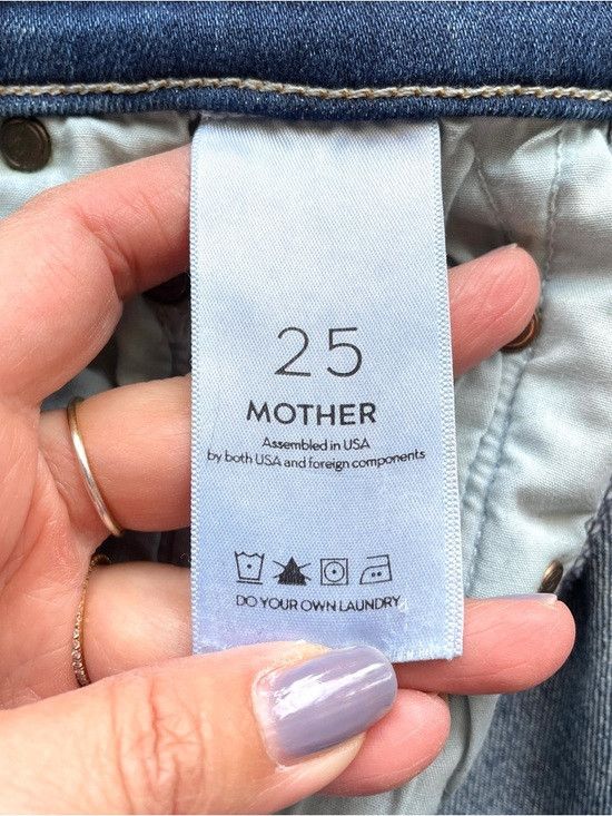 MOTHER MOTHER Insider Crop Step Fray Distressed Flare Jeans - 25" Size 25" / US 0 / IT 36 - 8 Thumbnail