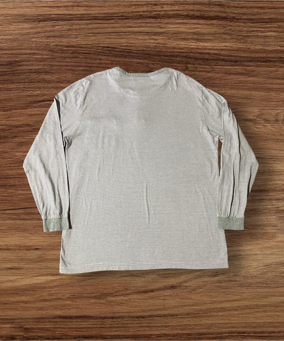 Aquascutum Vintage Aquascutum Single Pocket Striped Long Sleeve T-Shirt Size US L / EU 52-54 / 3 - 2 Thumbnail