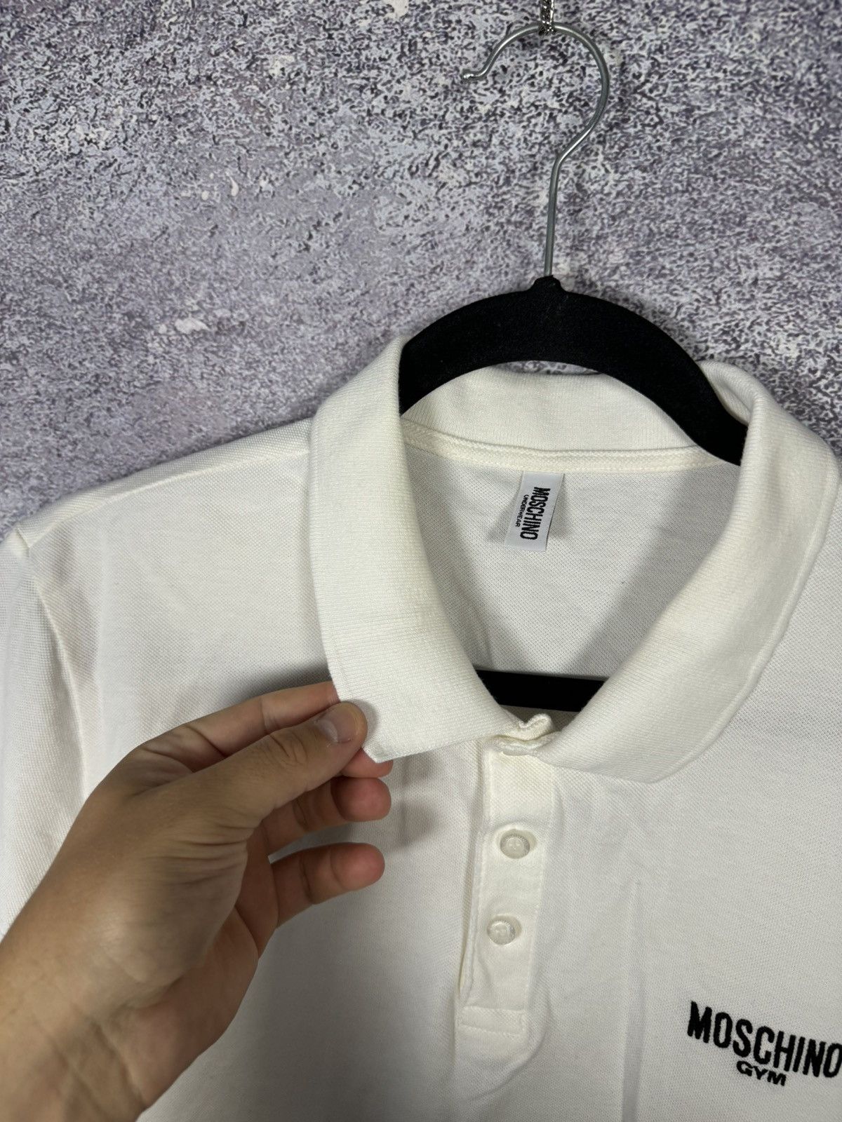 Moschino Moschino Gym Underwear White Polo Size US M / EU 48-50 / 2 - 5 Thumbnail