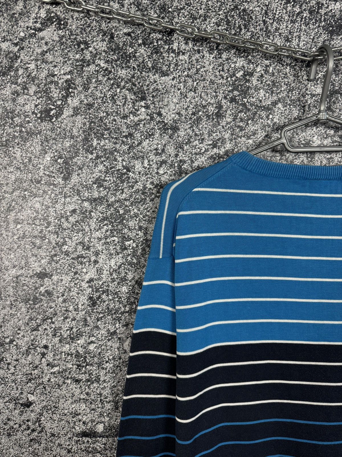 Lacoste Lacoste Vintage Crewneck Sweater Striped Pullover Size 6 Size US XL / EU 56 / 4 - 12 Thumbnail