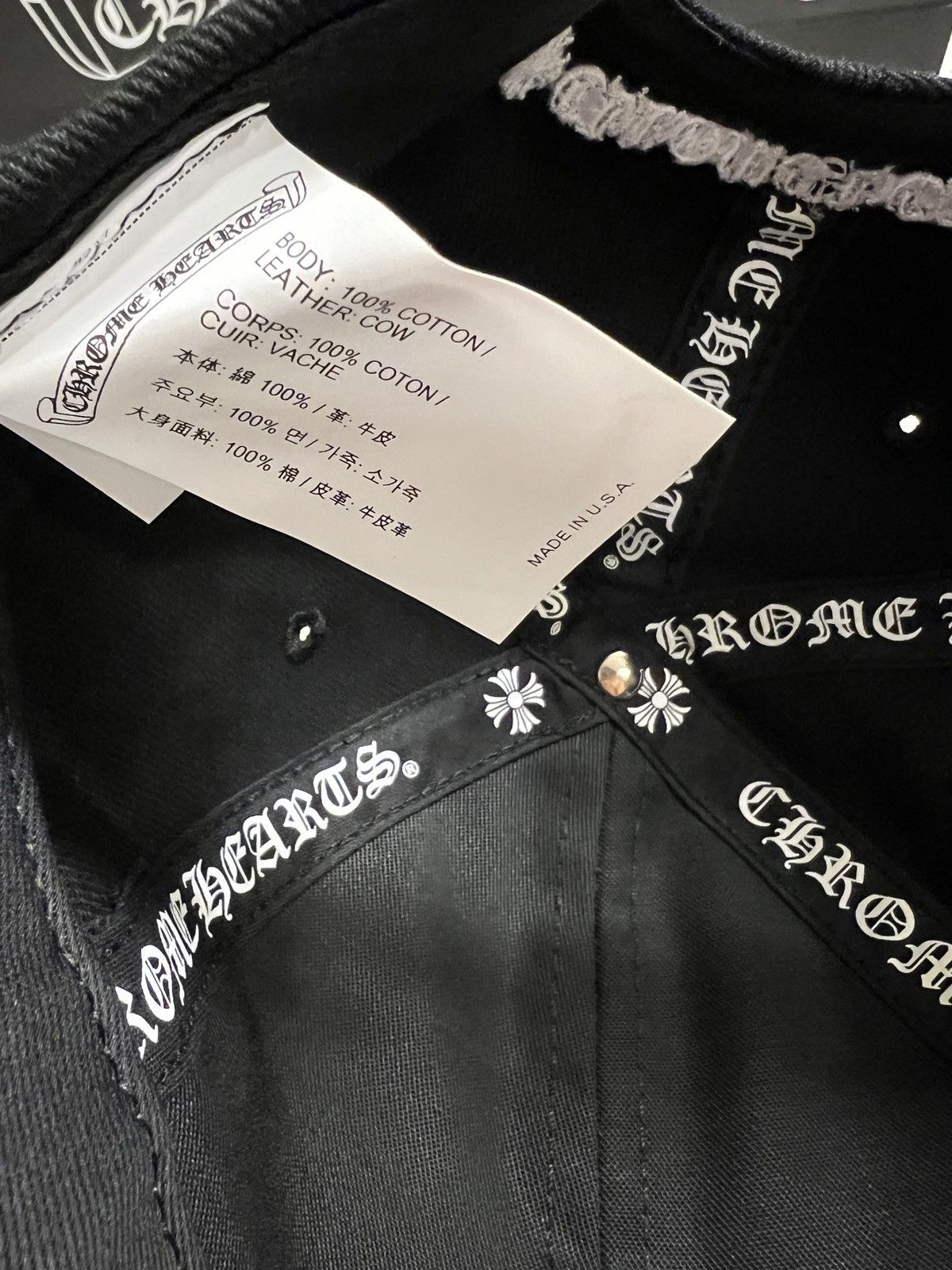 Chrome Hearts Chrome hearts denim horseshoe Dad hat new Size ONE SIZE - 4 Thumbnail