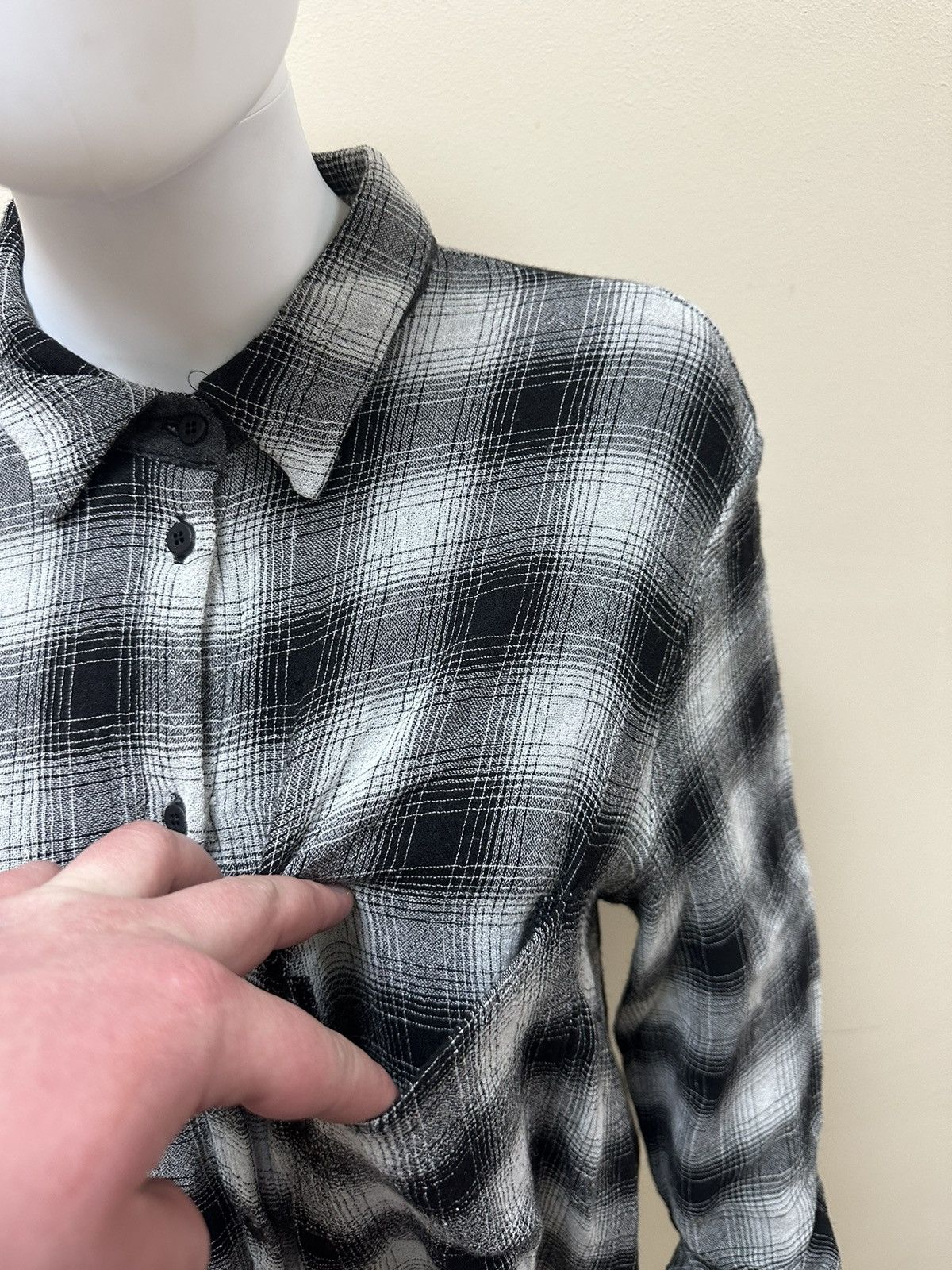 Transit TRANSIT PAR SUCH 4 OFF WHITE CHECK LONG SHIRT Size S / US 4 / IT 40 - 4 Thumbnail