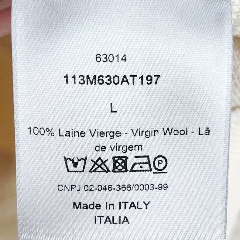Dior Dior beige logo print sweatshirt Size US L / EU 52-54 / 3 - 4 Thumbnail